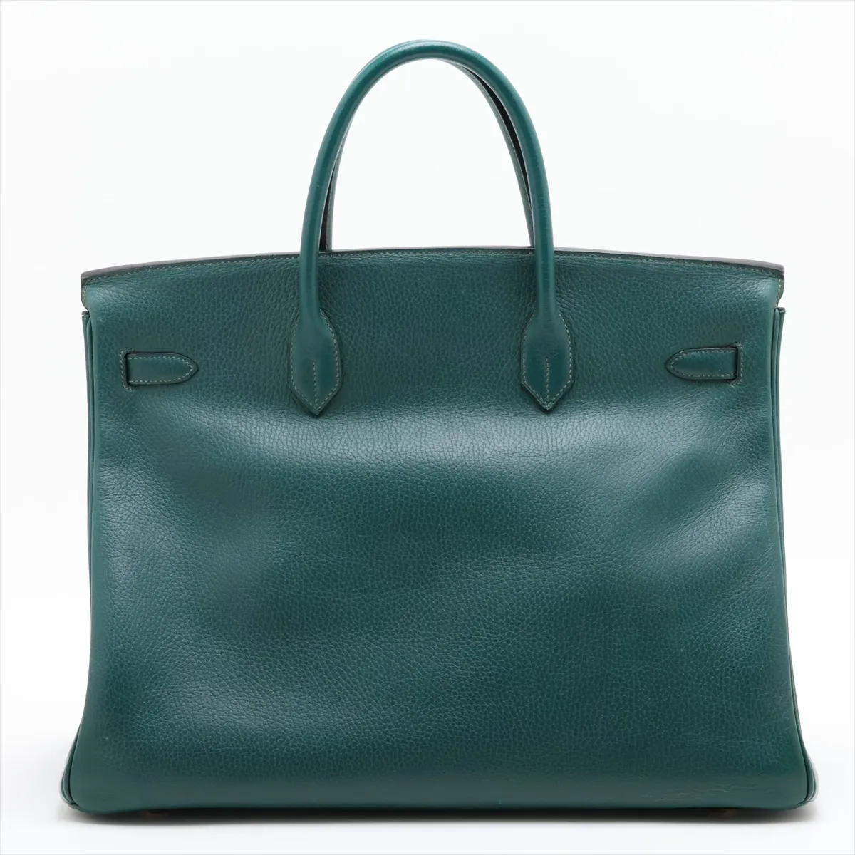 [Individually packaged] Hermes Birkin 40 Letournée Courchevel Green Gold Hardware U: 1991 — view 2