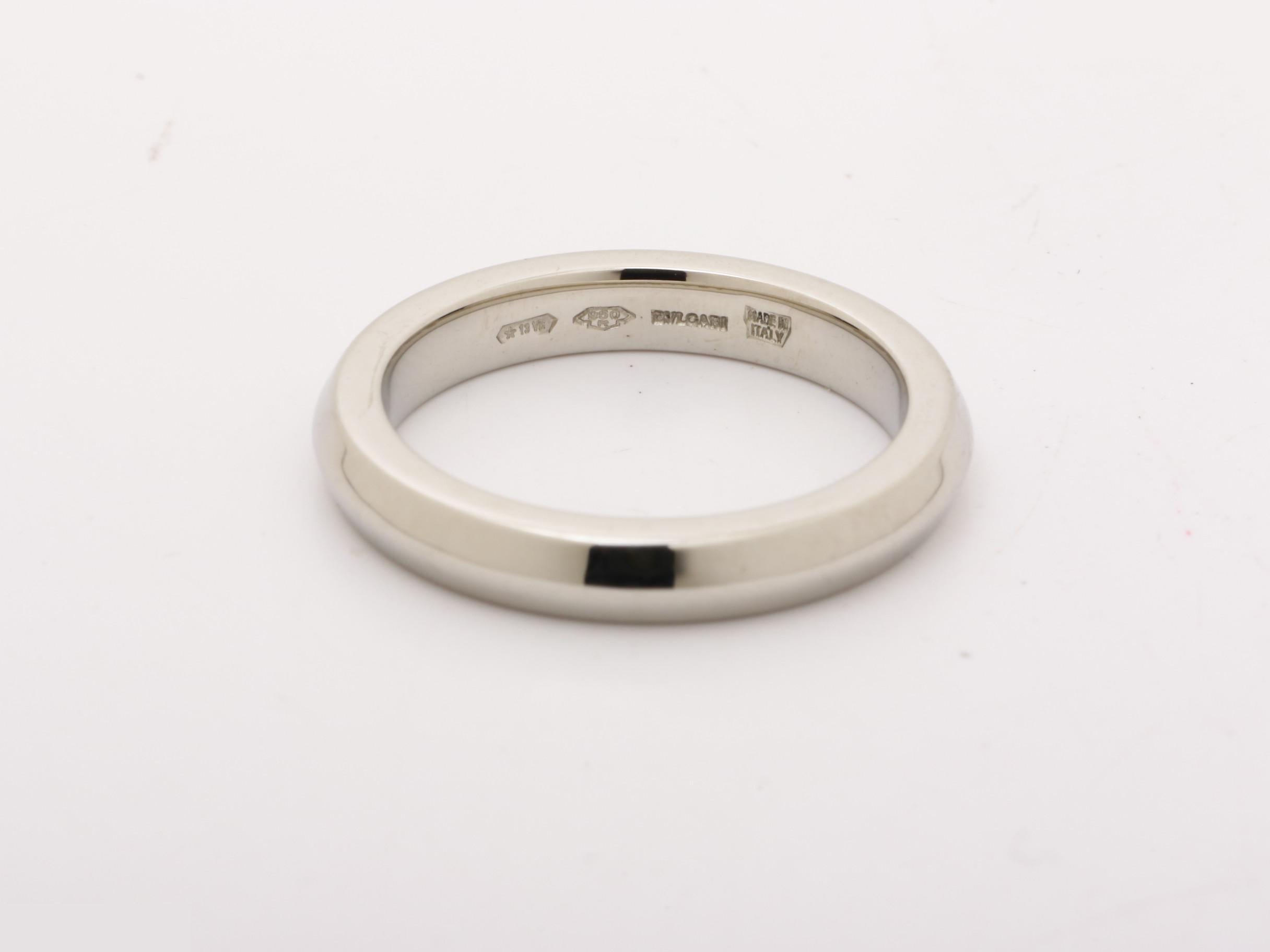 Pt950 Bulgari Ring, 5.6g, Size #7 — view 4
