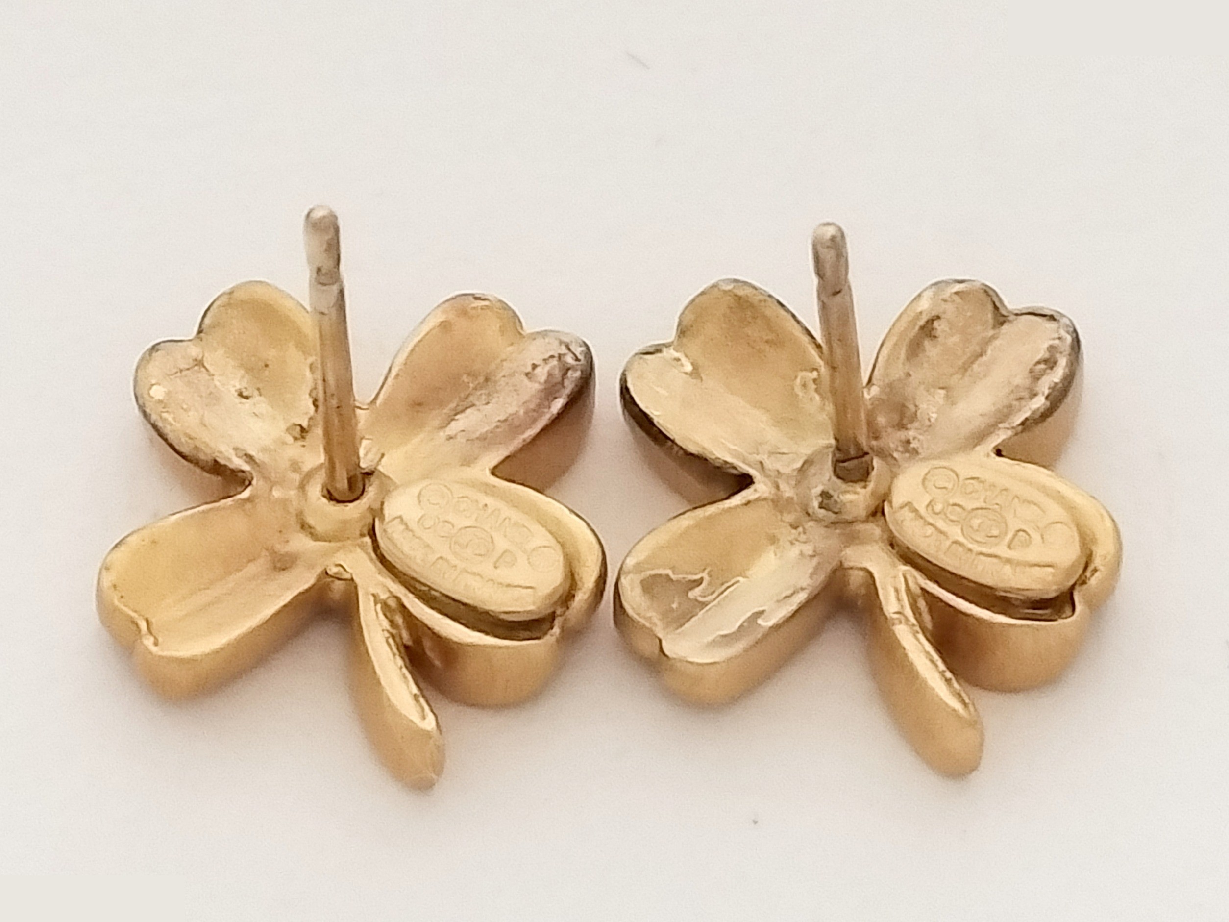 Coco clover gold earrings — view 3