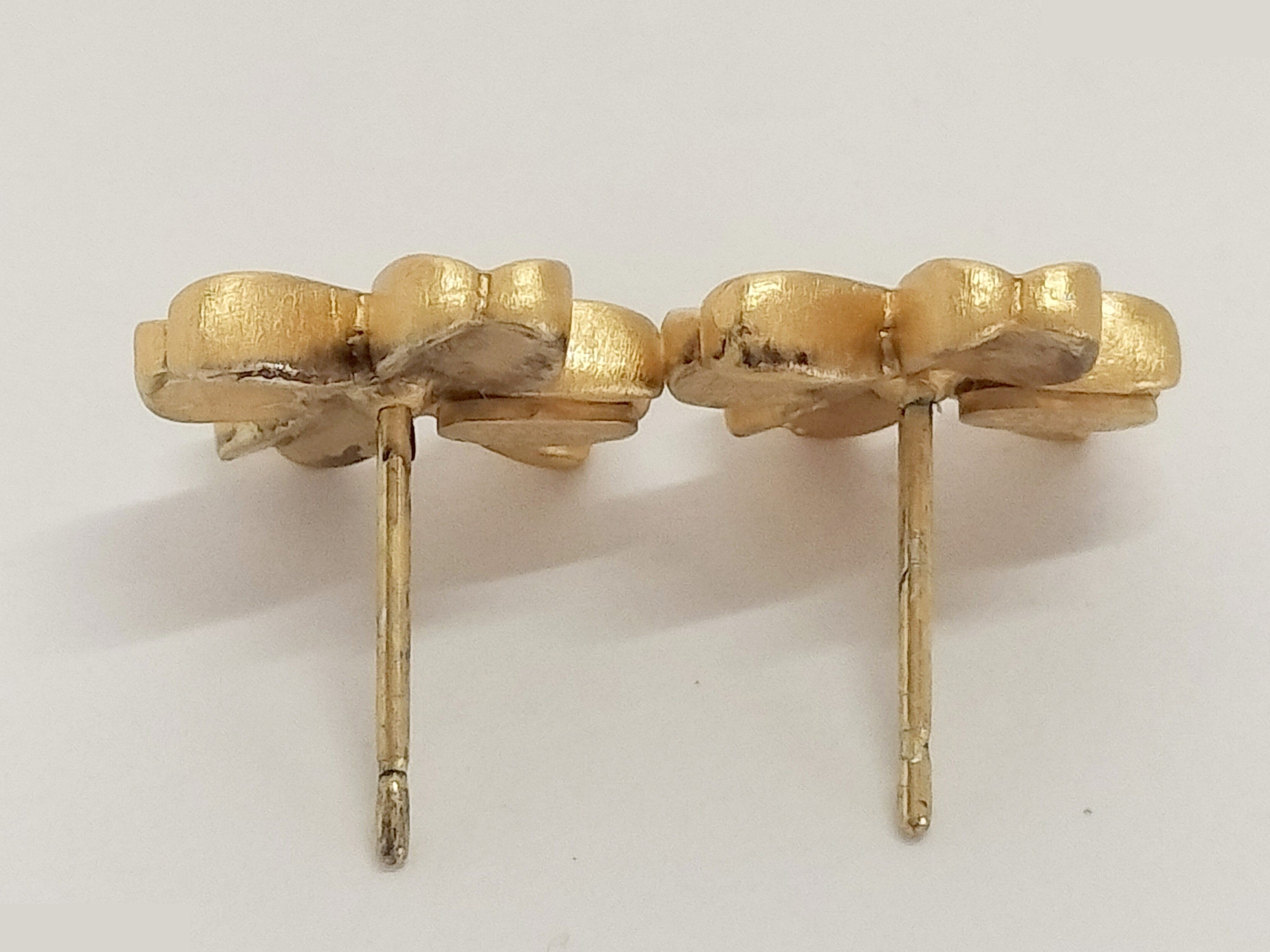 Coco clover gold earrings — view 5