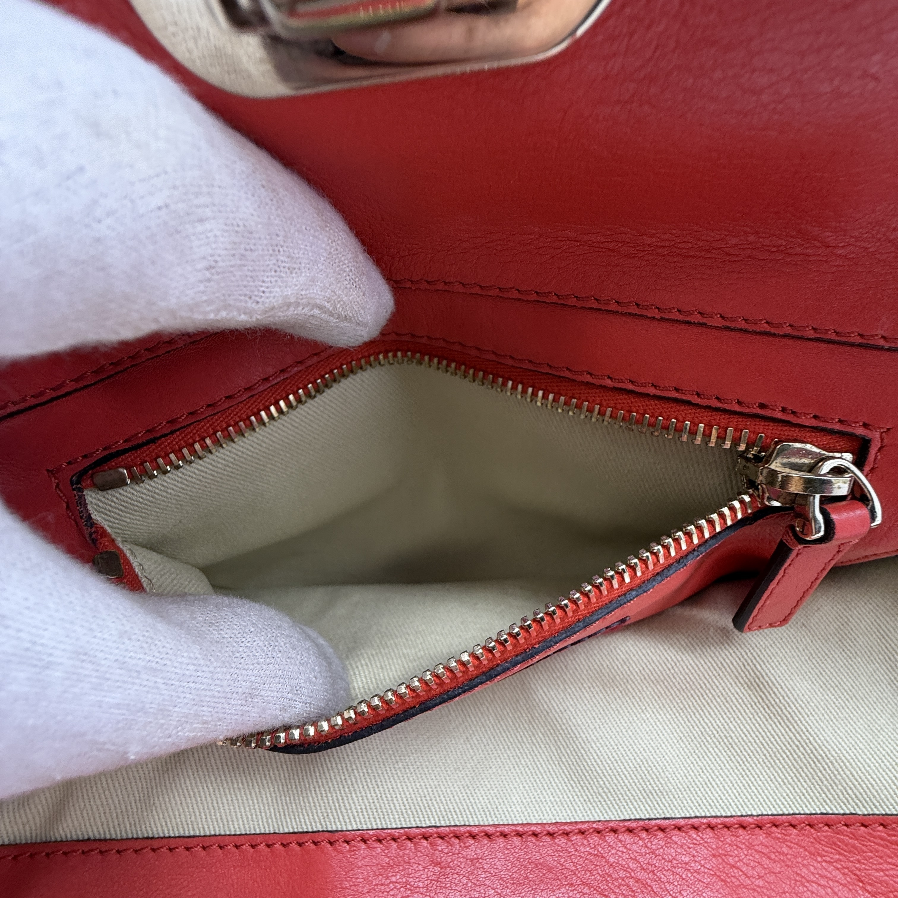 Rockstud Trapeze Leather Shoulder Bag — view 12