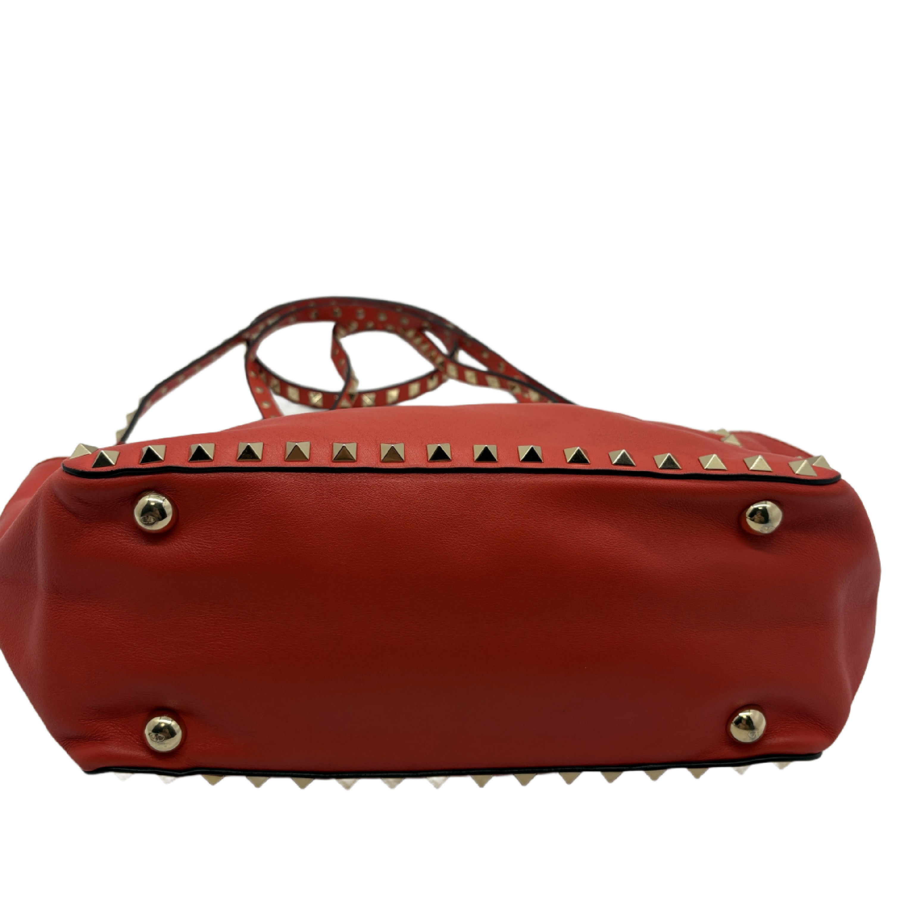 Rockstud Trapeze Leather Shoulder Bag — view 6