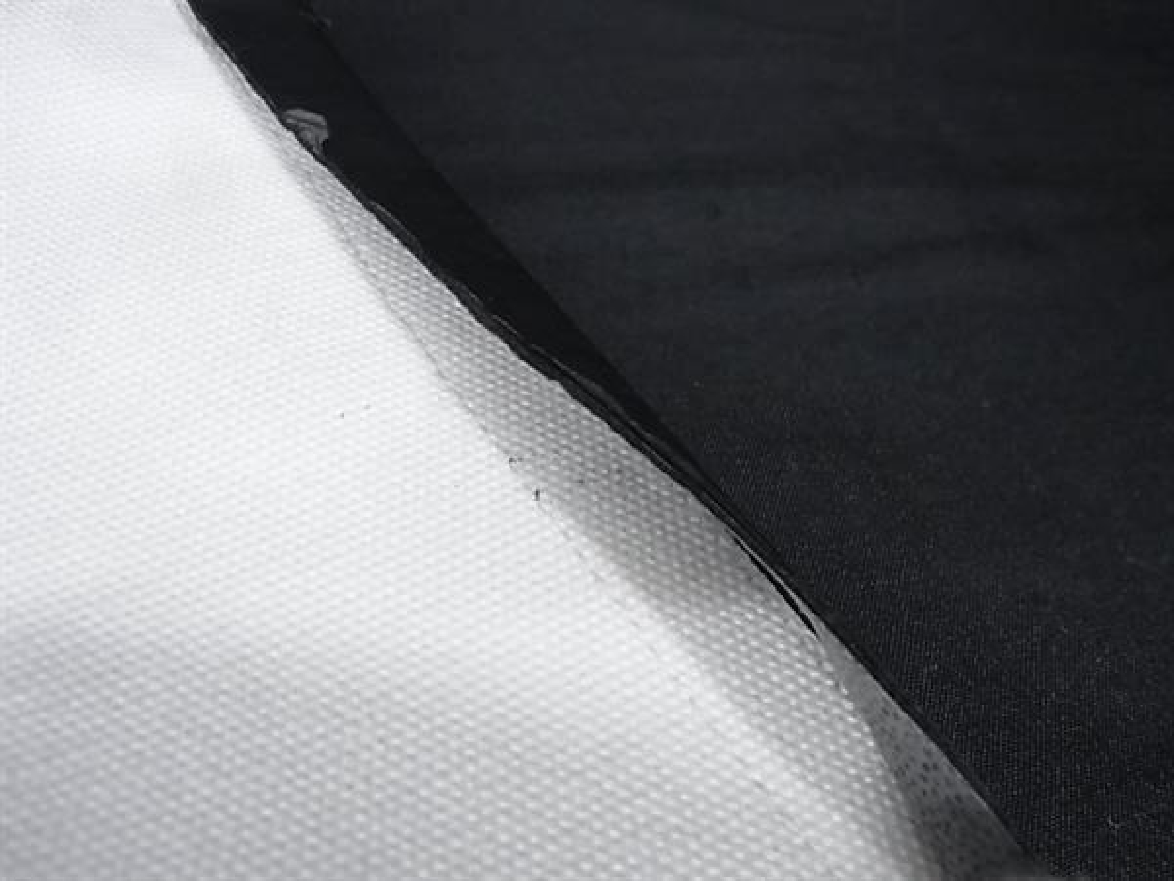 Canvas x Leather Second Clutch Bag for Women and Men, White x Black, FY5307 — view 8