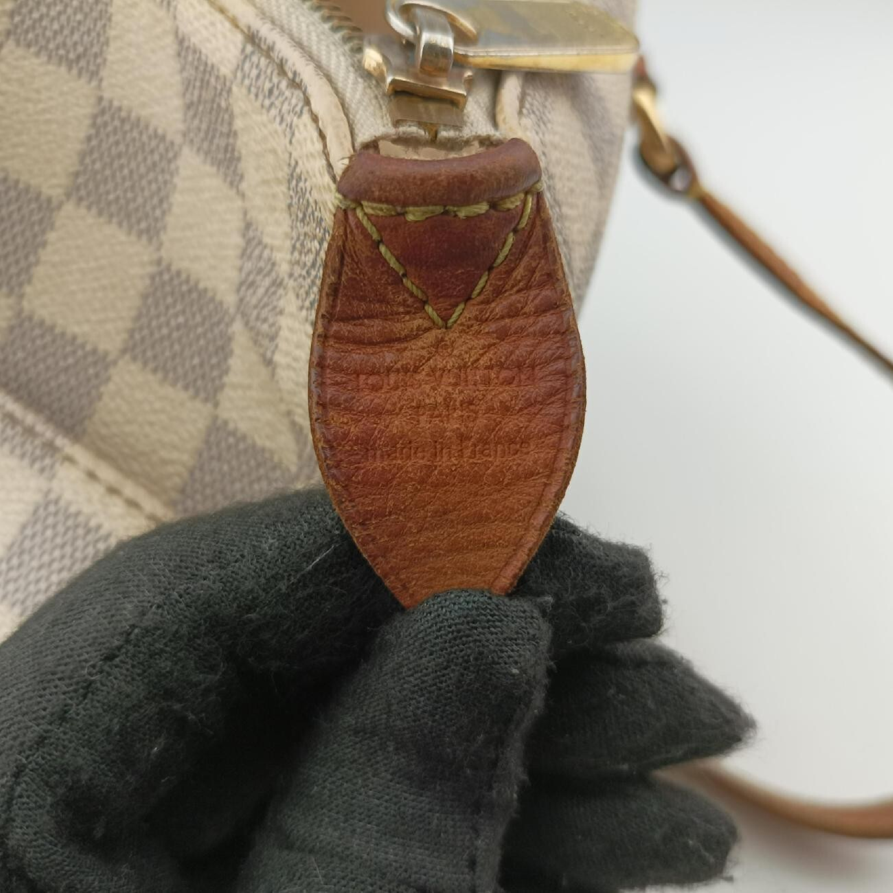 Totally PM Azur Damier Canvas N51261 FL4131 Tote Bag — view 7