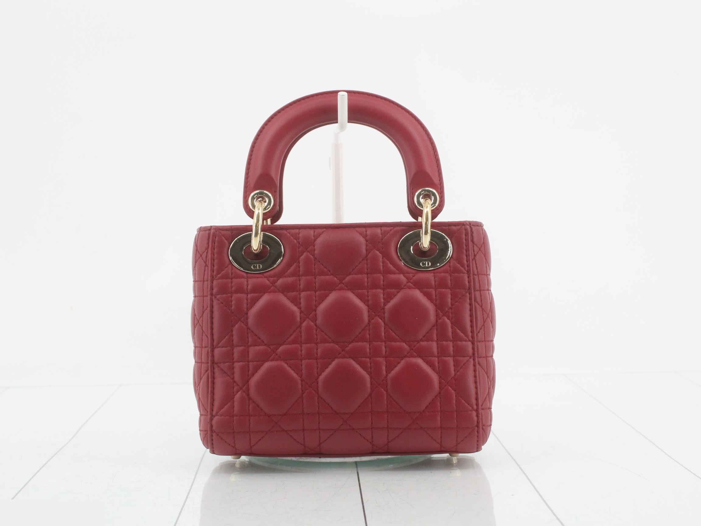 Lady Dior Cannage Leather 2-Way Handbag — view 2