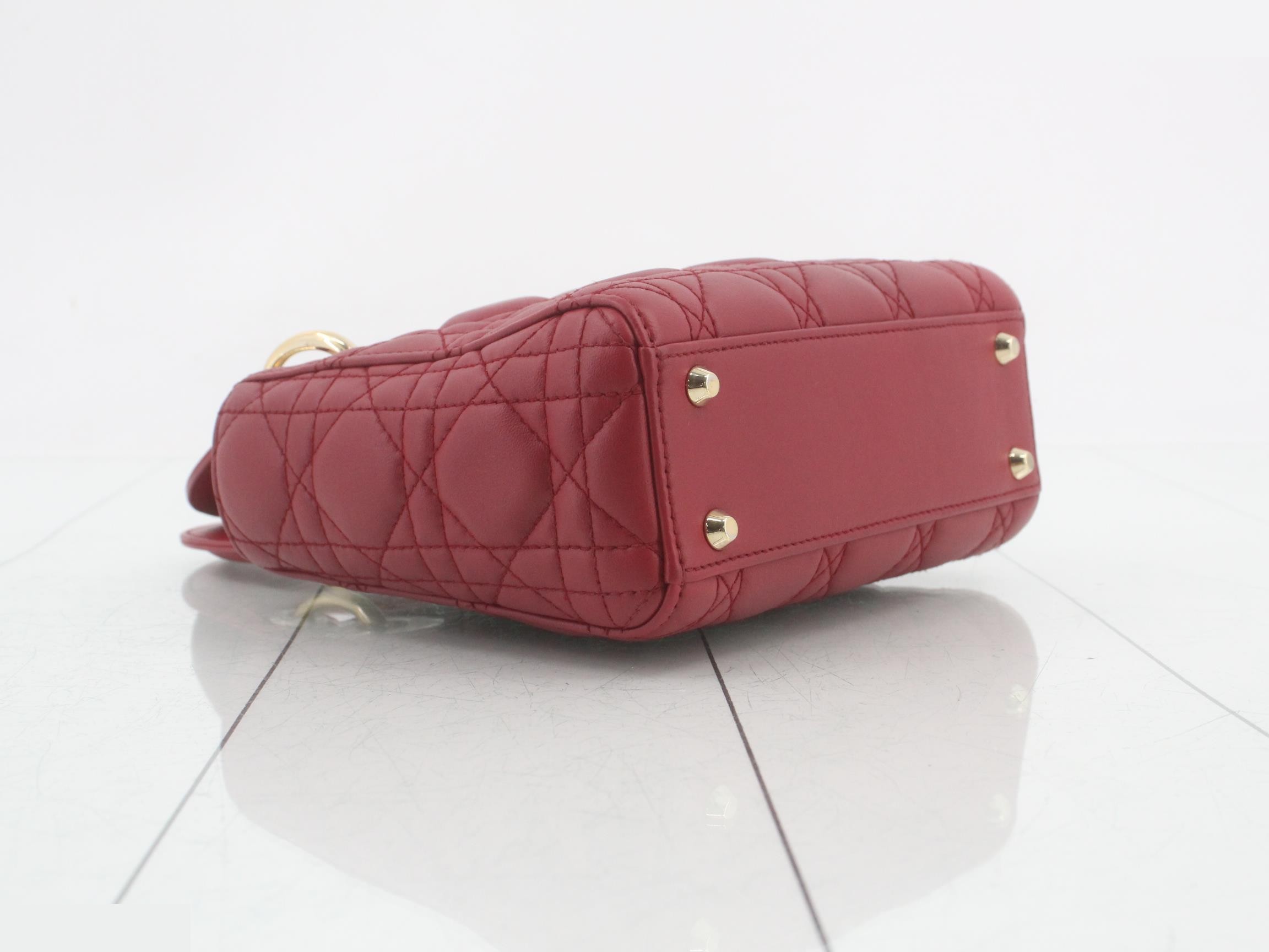 Lady Dior Cannage Leather 2-Way Handbag — view 5