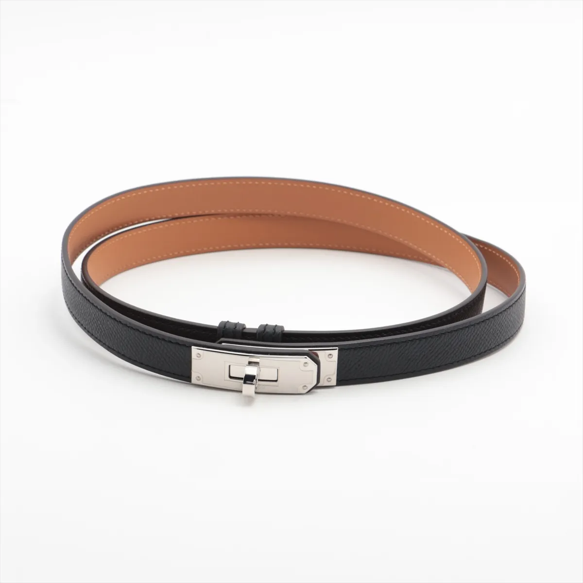 Kelly Pocket 18 K:2025 Belt Vaux Epson Black Thread — view 2