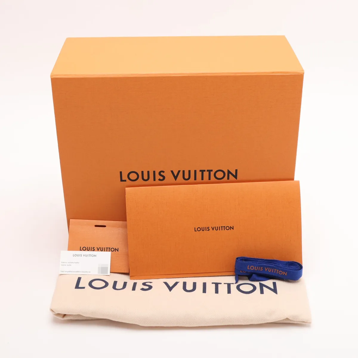 LV Packaging Shopper Tote MINI M28310 Orange x Blue (RFID detected) — view 13