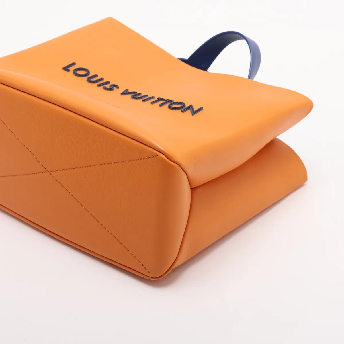 LV Packaging Shopper Tote MINI M28310 Orange x Blue (RFID detected) — view 3