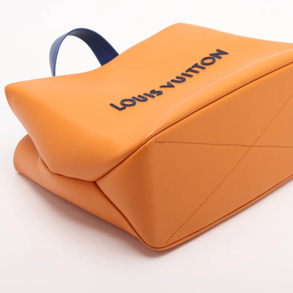 LV Packaging Shopper Tote MINI M28310 Orange x Blue (RFID detected) — view 4