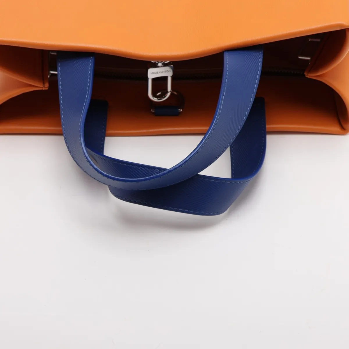 LV Packaging Shopper Tote MINI M28310 Orange x Blue (RFID detected) — view 5