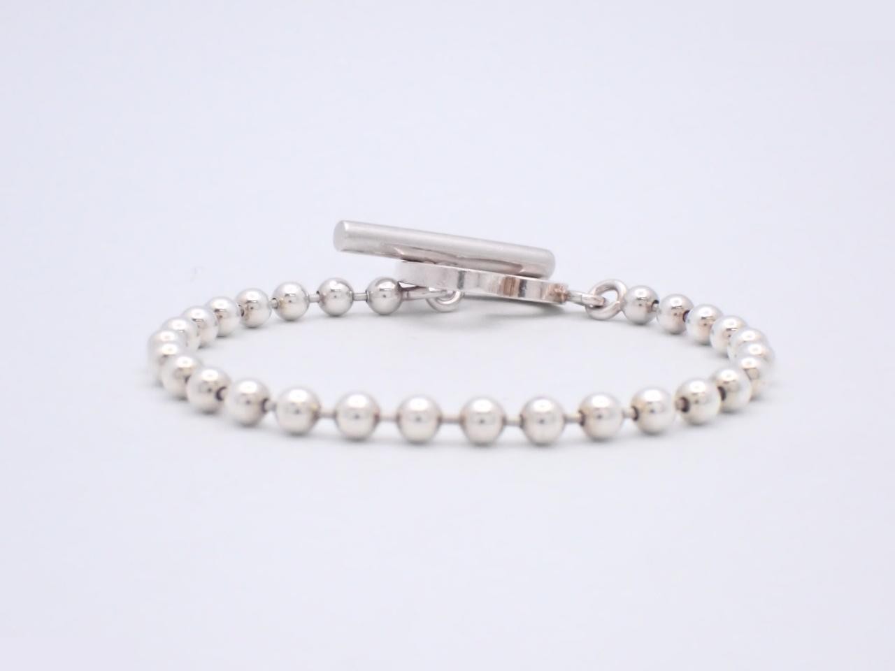 Heart toggle sterling silver (925) bracelet, 12.8g, wrist circumference approx. 16cm — view 2