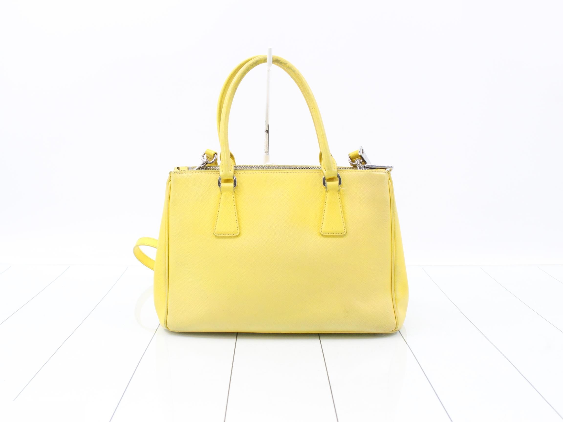 Galleria Saffiano 2-Way Shoulder/Handbag, Yellow — view 2