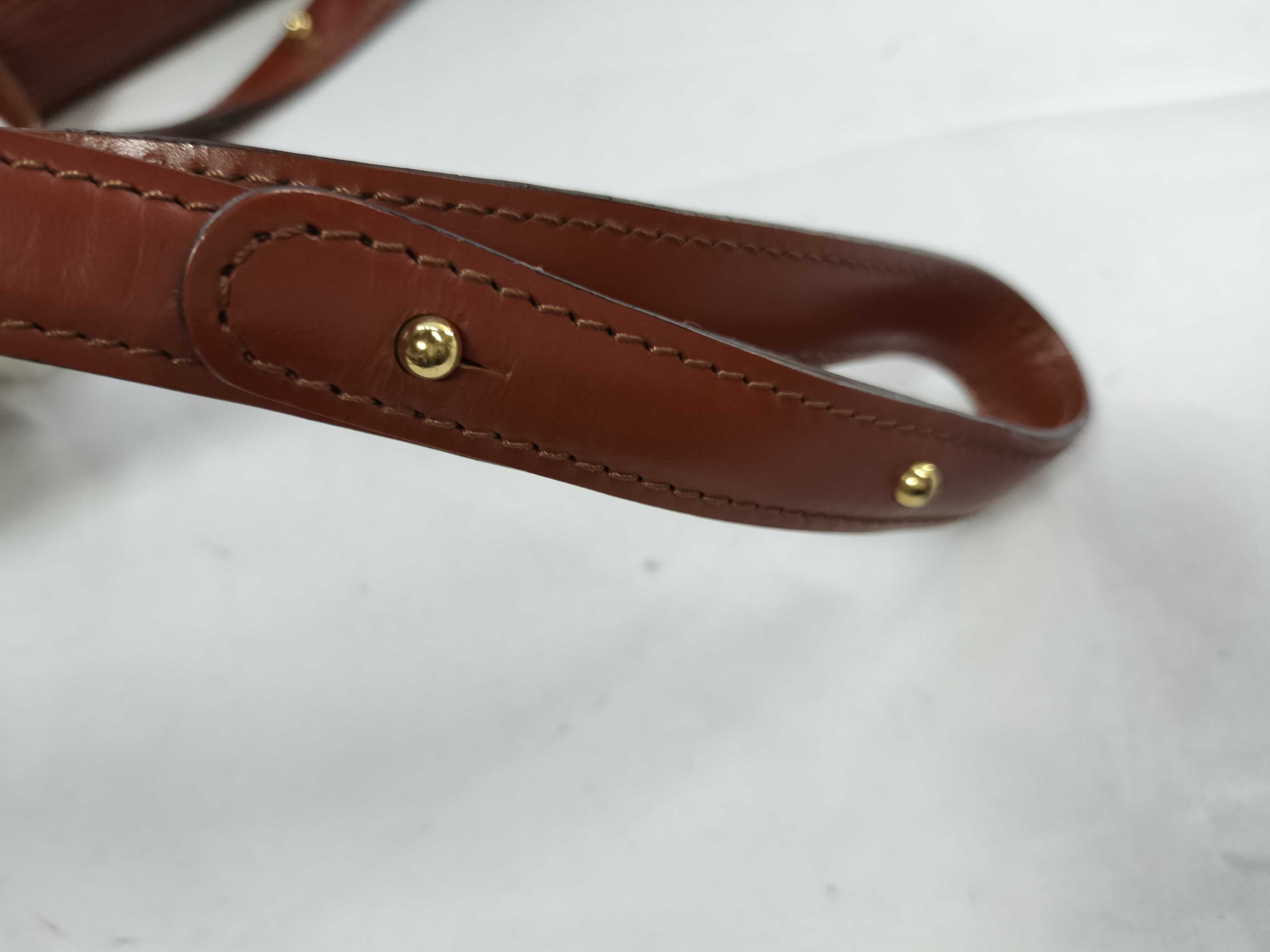 Epi Tilsit Brown Shoulder Bag (Pocket shows signs of wear) — view 4