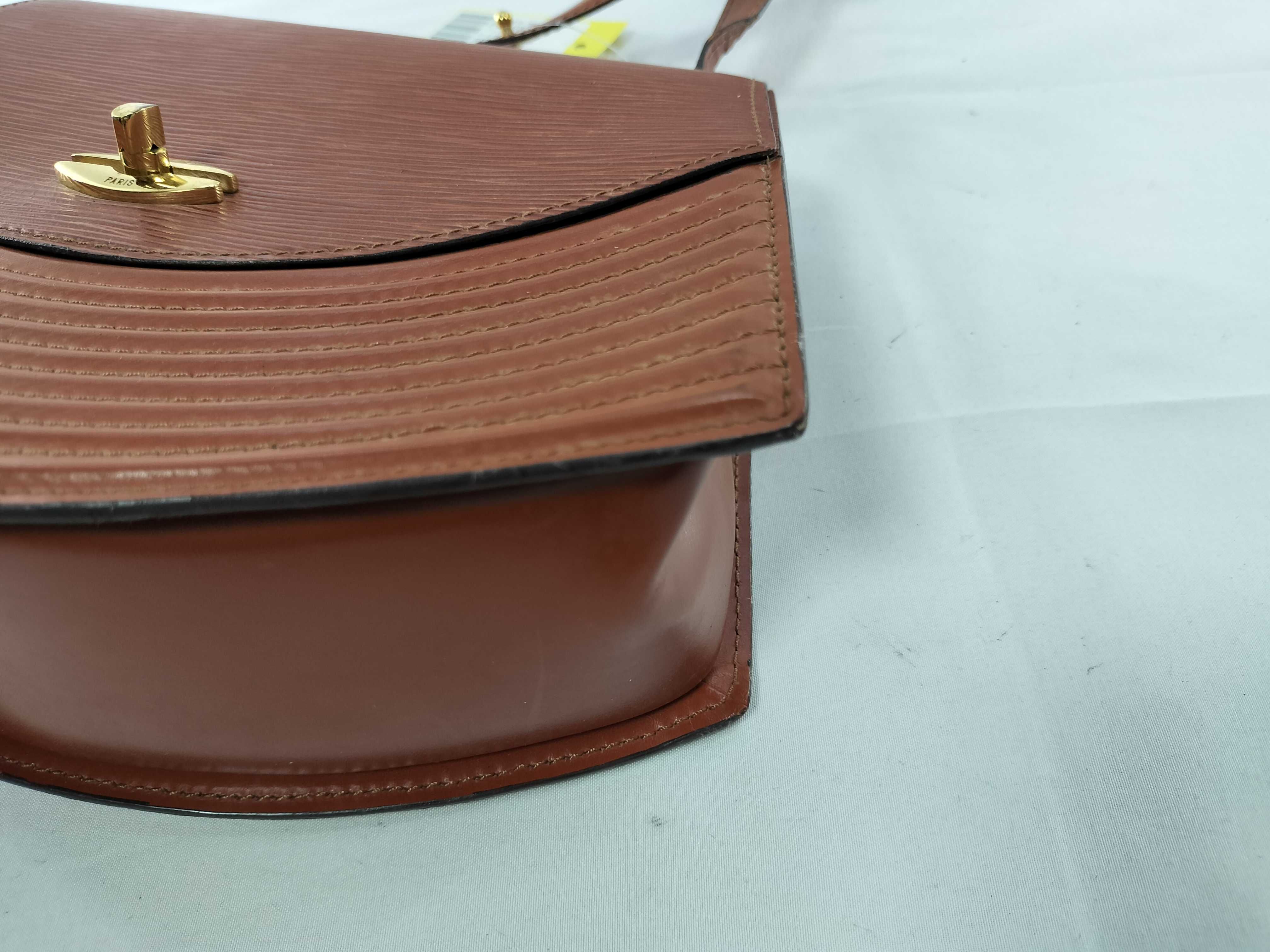 Epi Tilsit Brown Shoulder Bag (Pocket shows signs of wear) — view 6