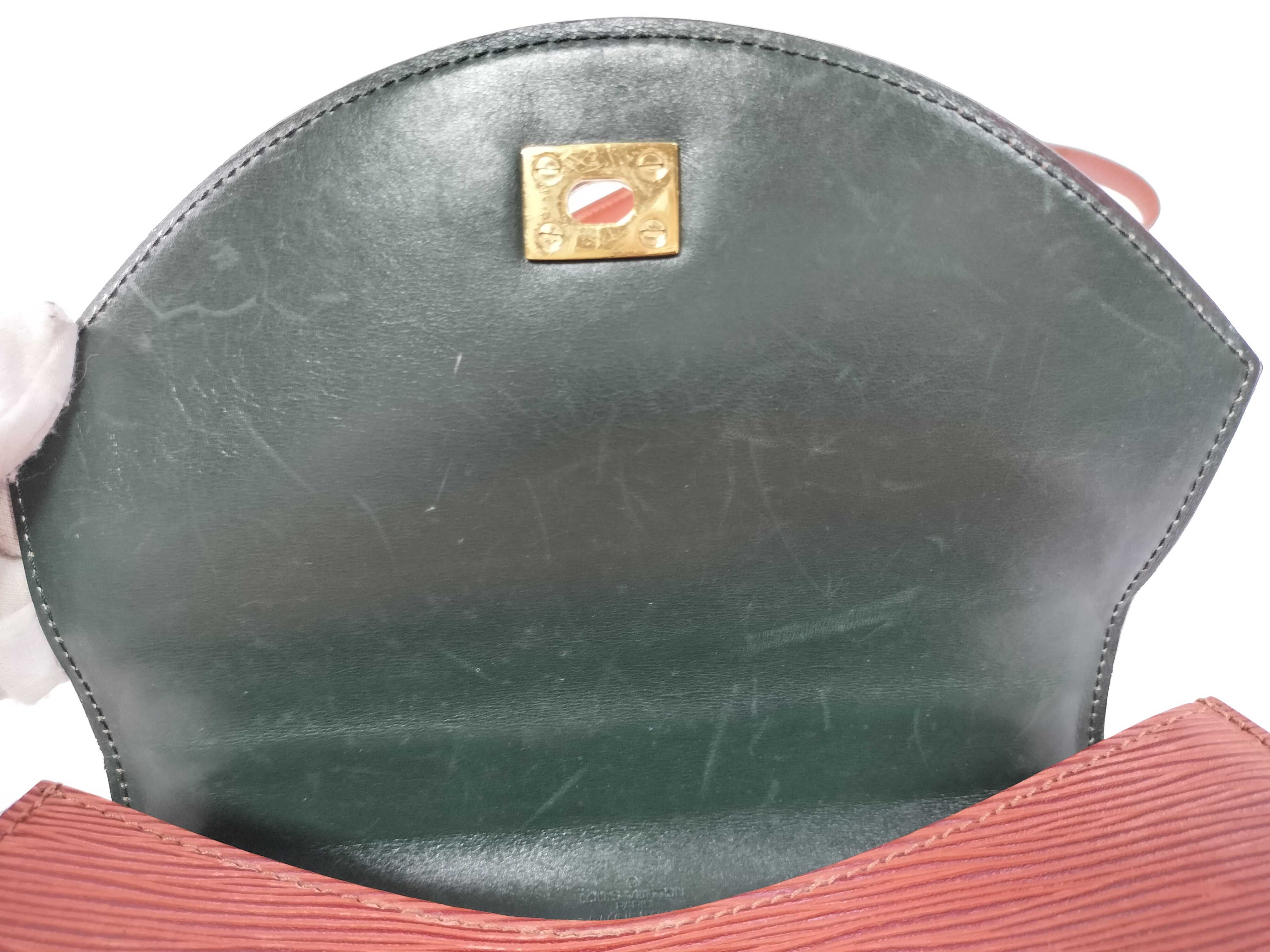 Epi Tilsit Brown Shoulder Bag (Pocket shows signs of wear) — view 8
