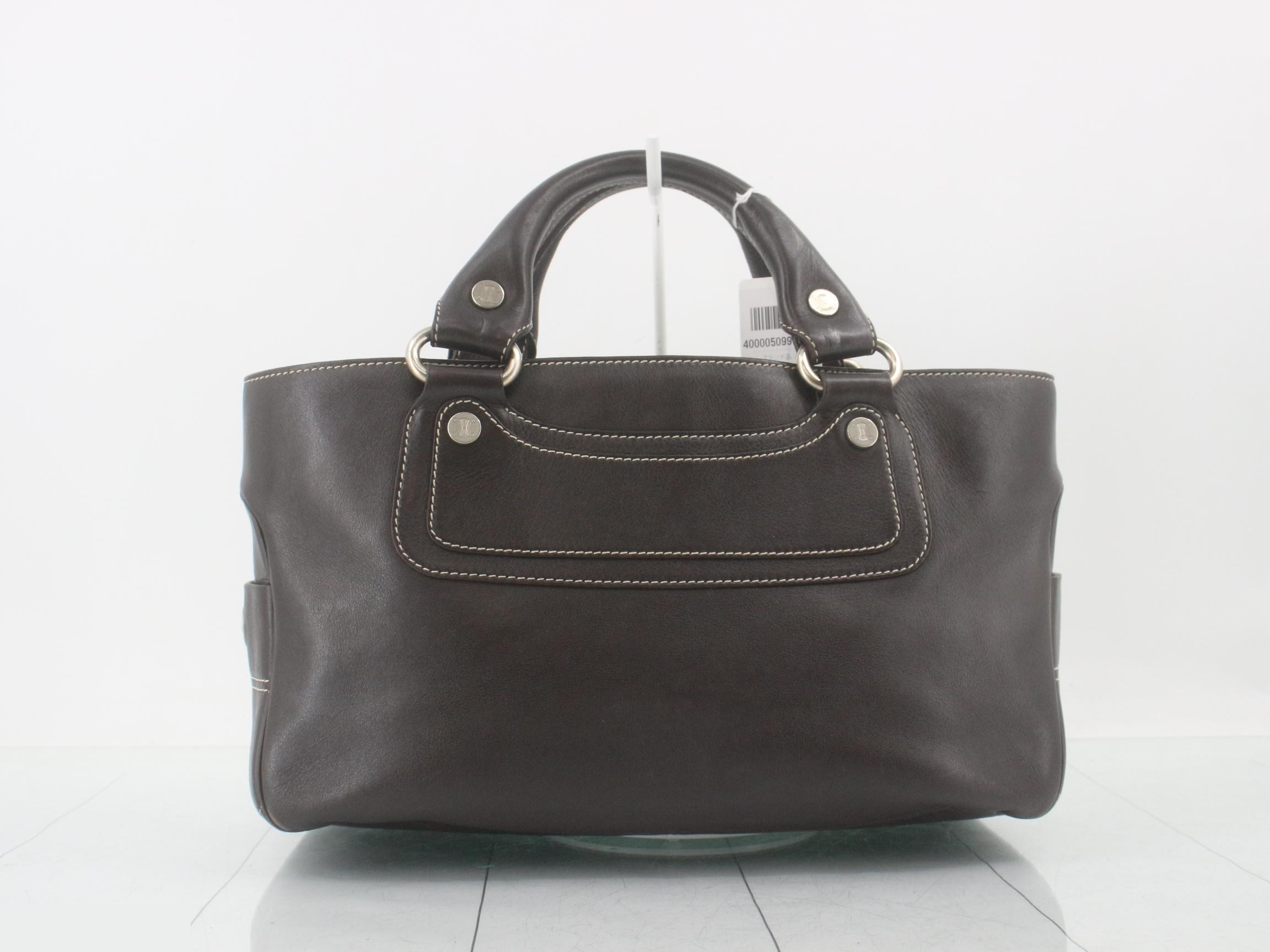 Boogie Bag Leather Handbag, Dark Brown