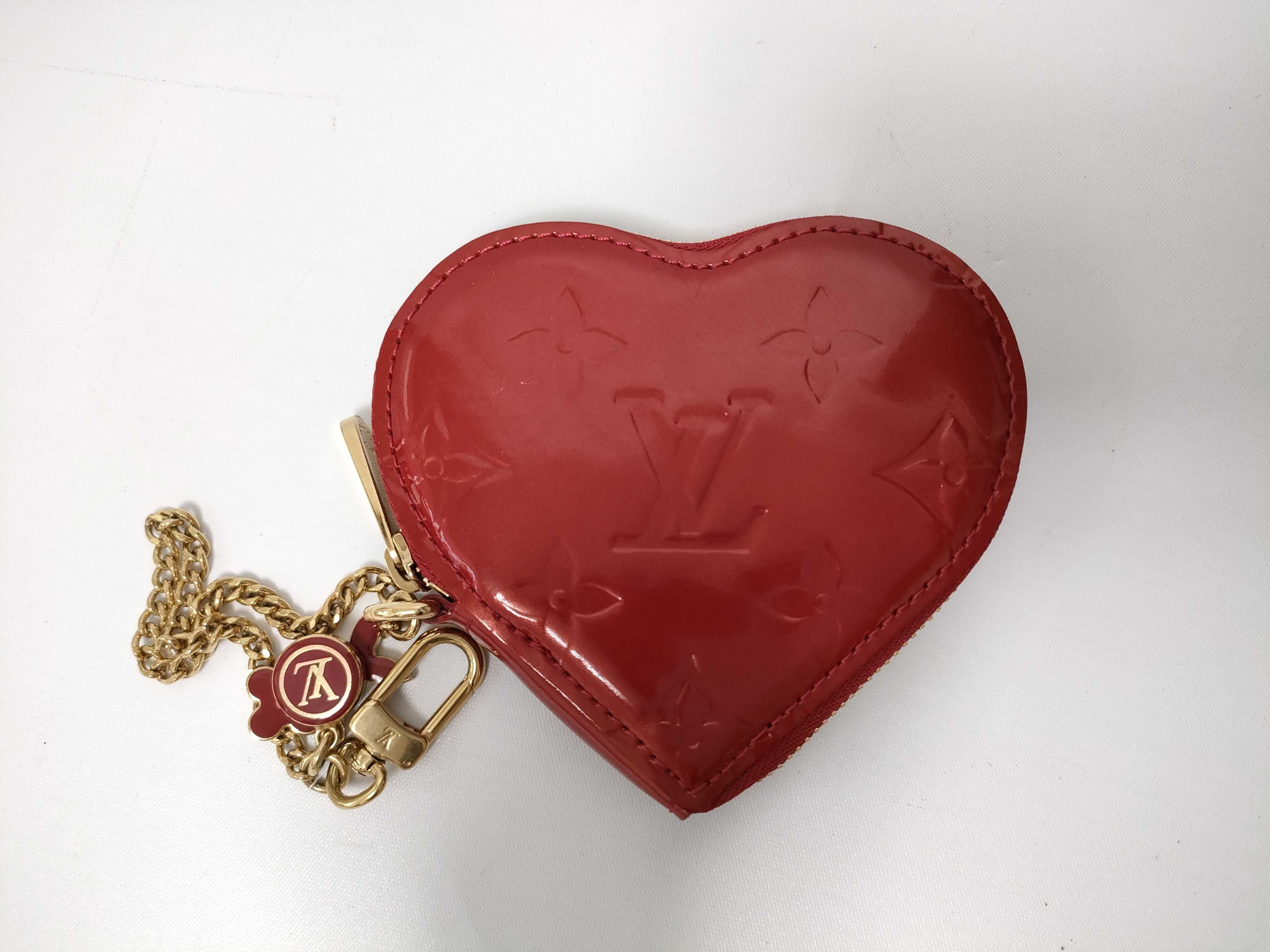 Vernis Portemonnaie Coeur M93562 TH1026 Coin Case