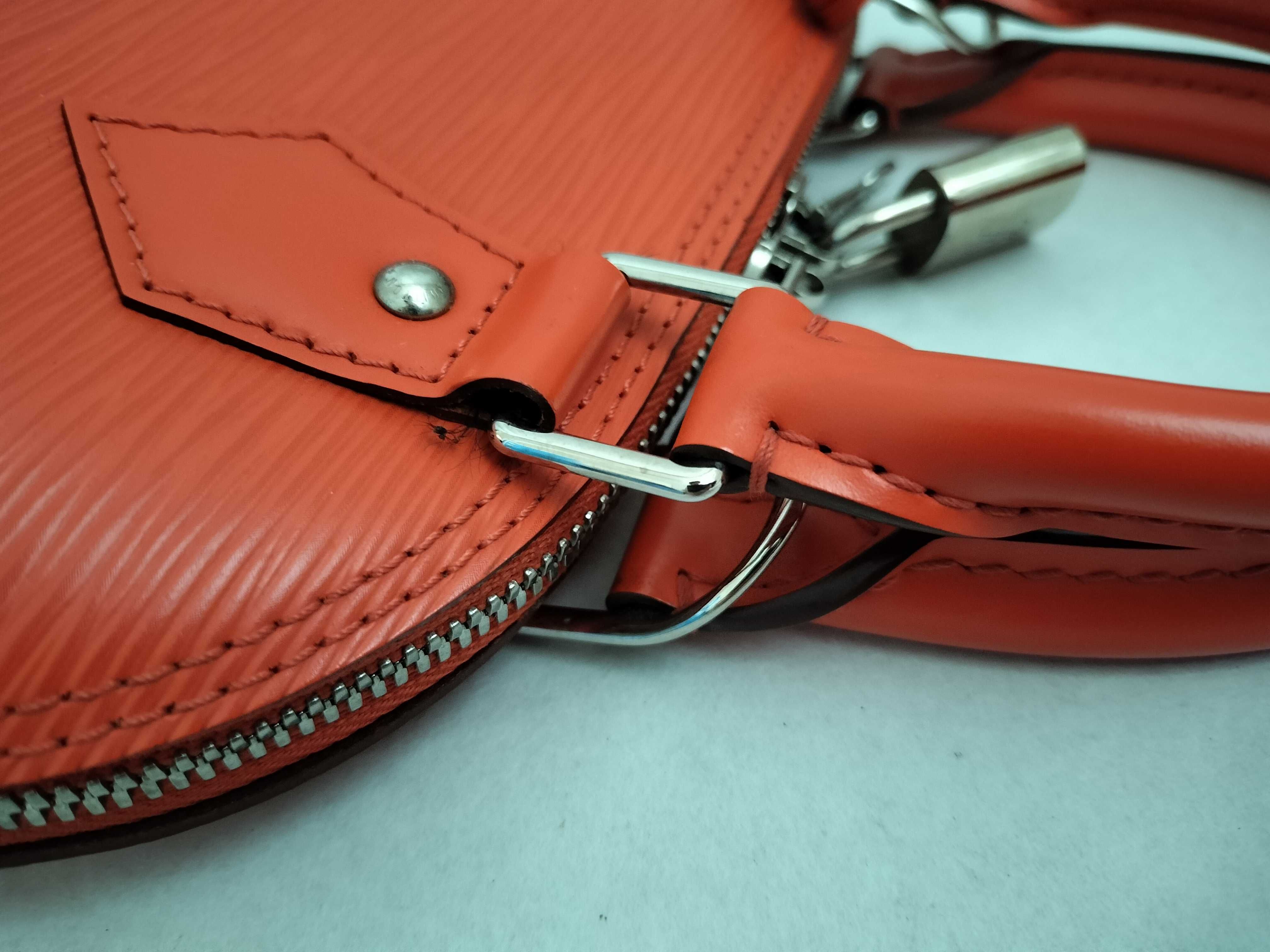 Epi Leather 2-Way Bag with Long Strap Alma BB Piment M40854 Handbag — view 5