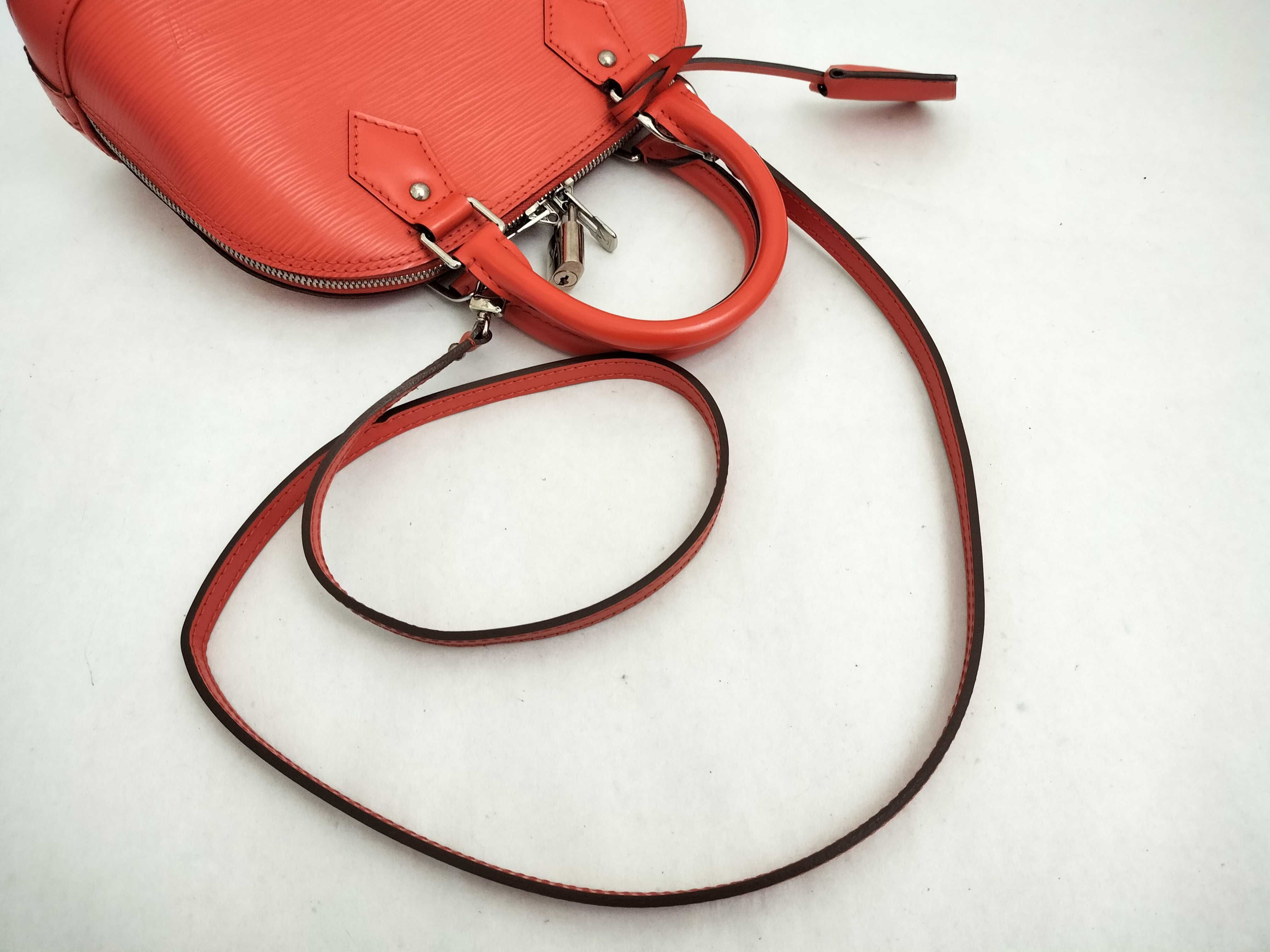 Epi Leather 2-Way Bag with Long Strap Alma BB Piment M40854 Handbag — view 6