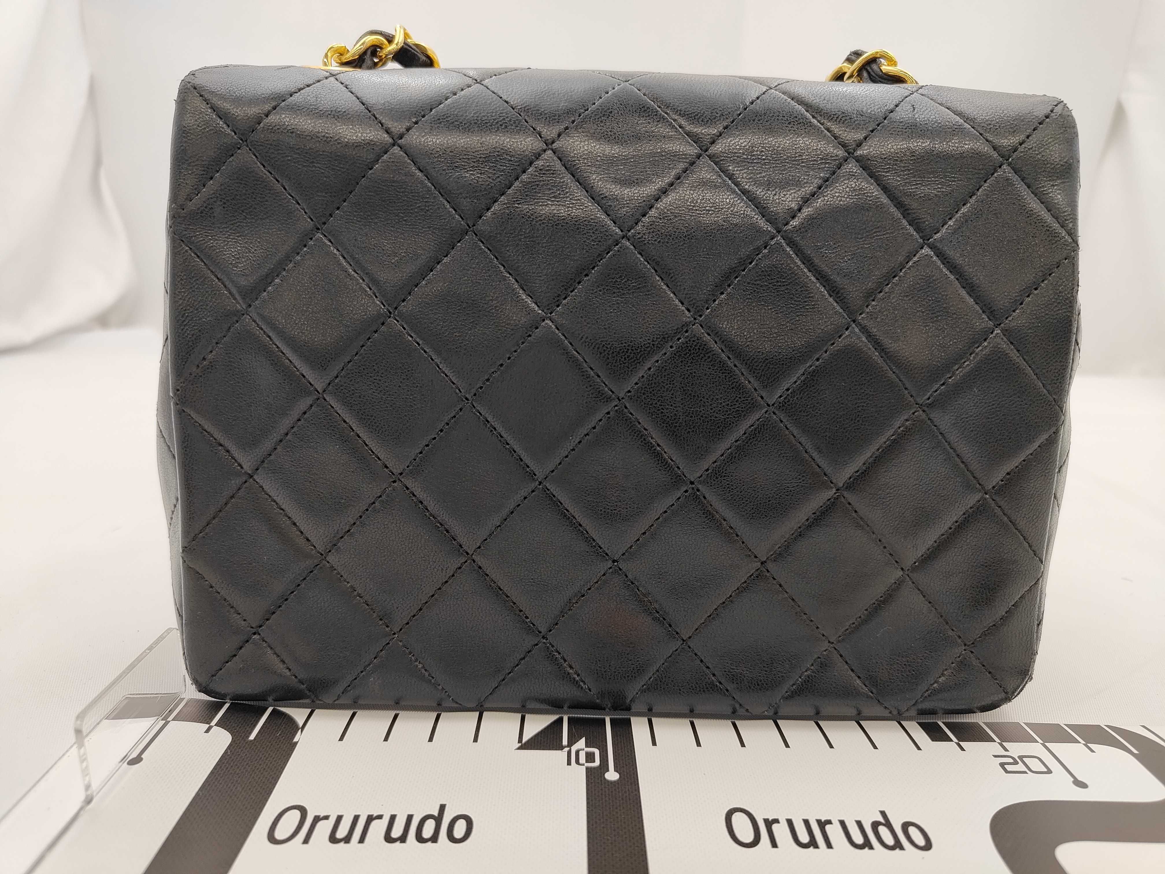 Lambskin Mini Matelassé Chain Shoulder Bag (with serial number) — view 2