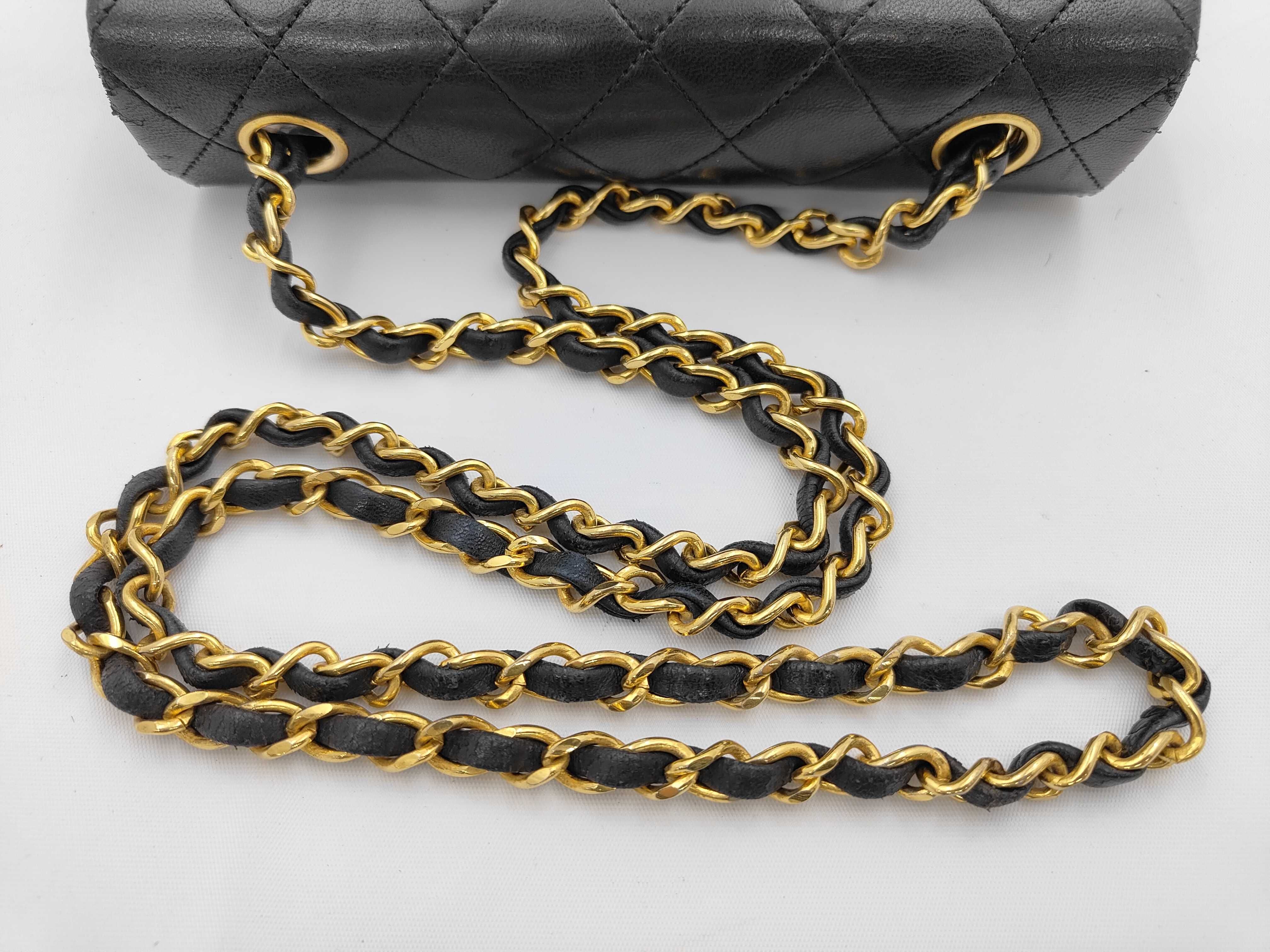 Lambskin Mini Matelassé Chain Shoulder Bag (with serial number) — view 3