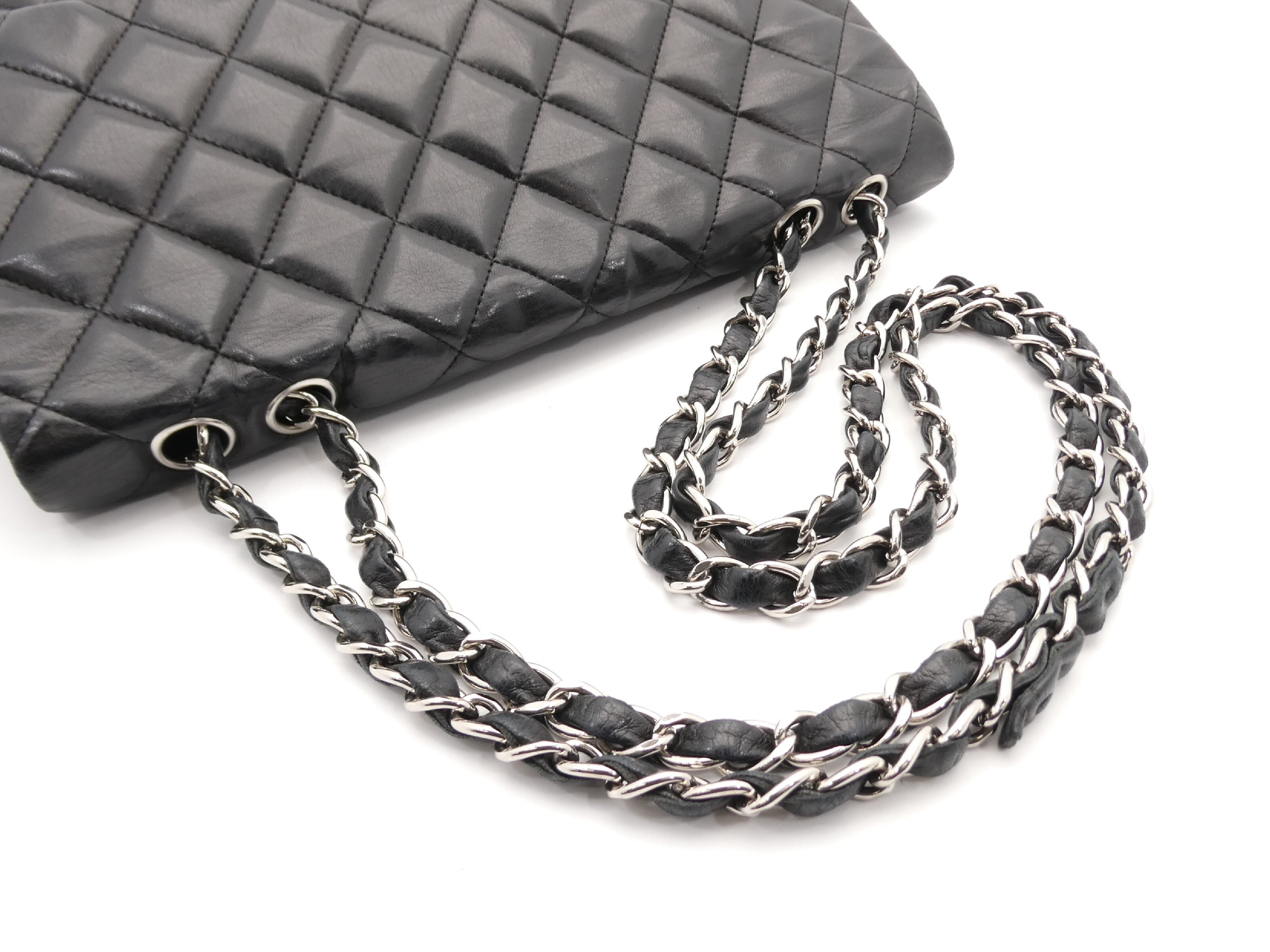 Matelassé Coco Mark Turnlock Double Chain Shoulder Bag — view 6
