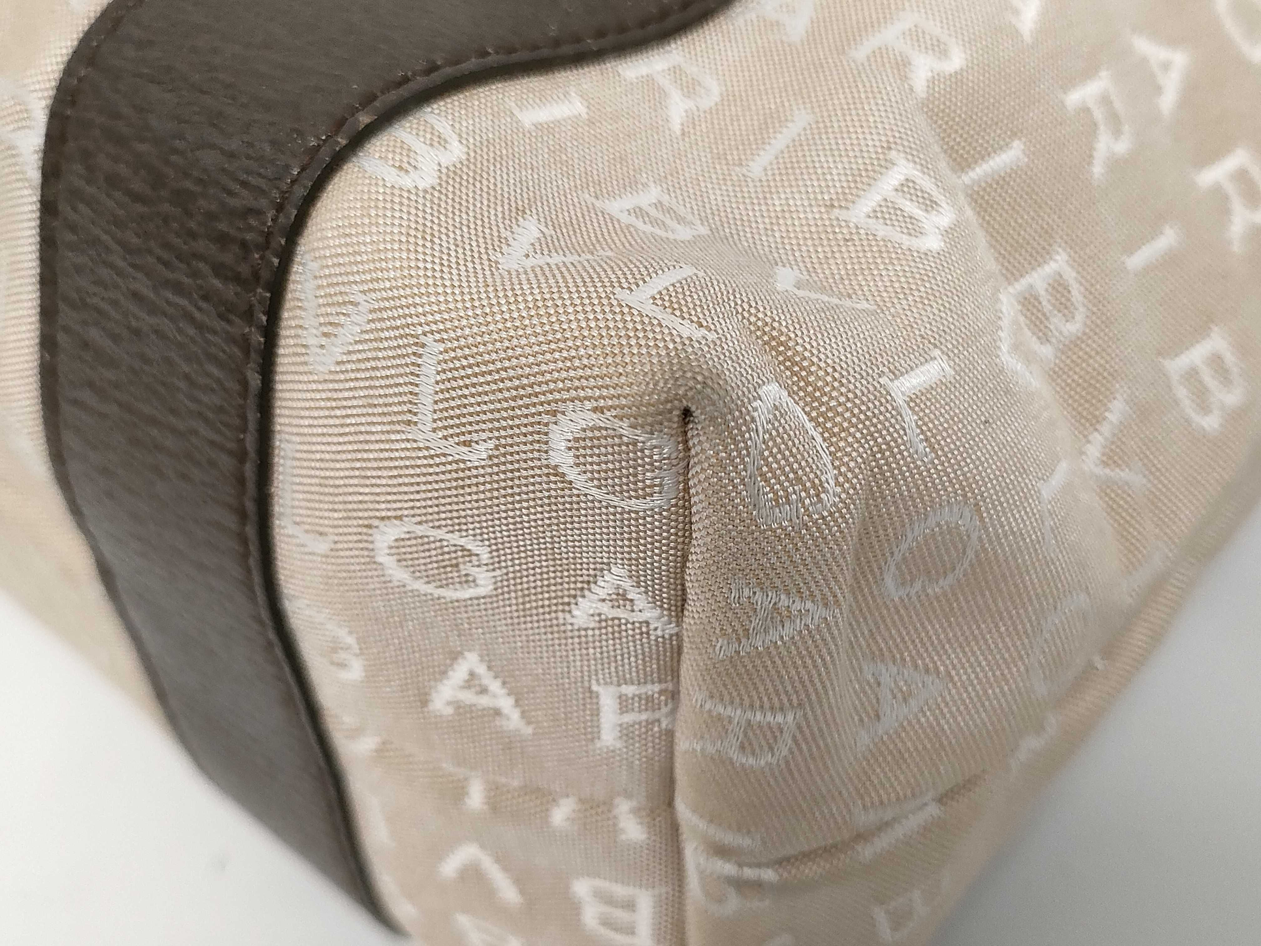 Bulgari handbag, canvas, beige — view 4