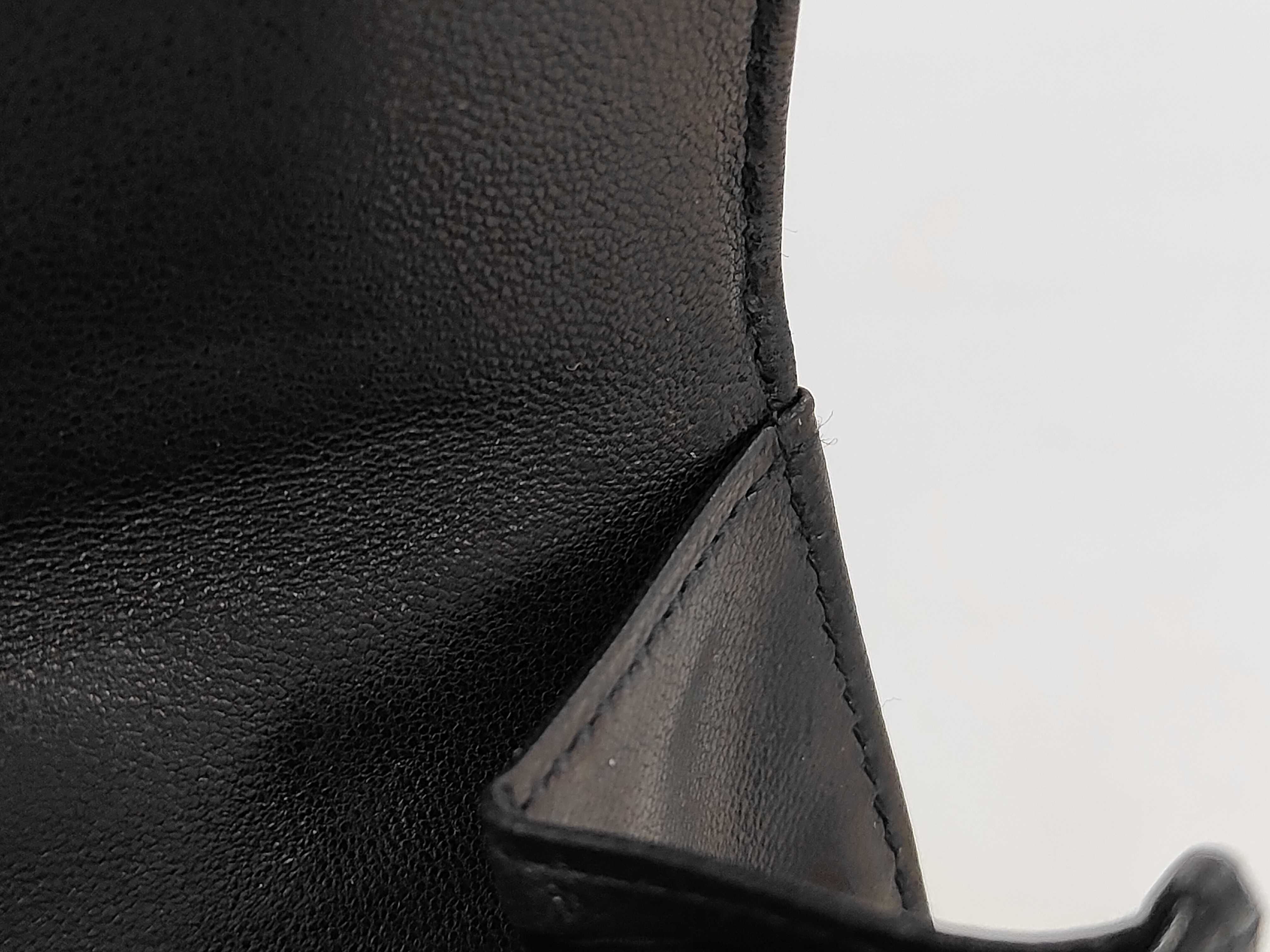 Caviar Leather Bi-fold Wallet with Coco Mark, Black (5719826) — view 5