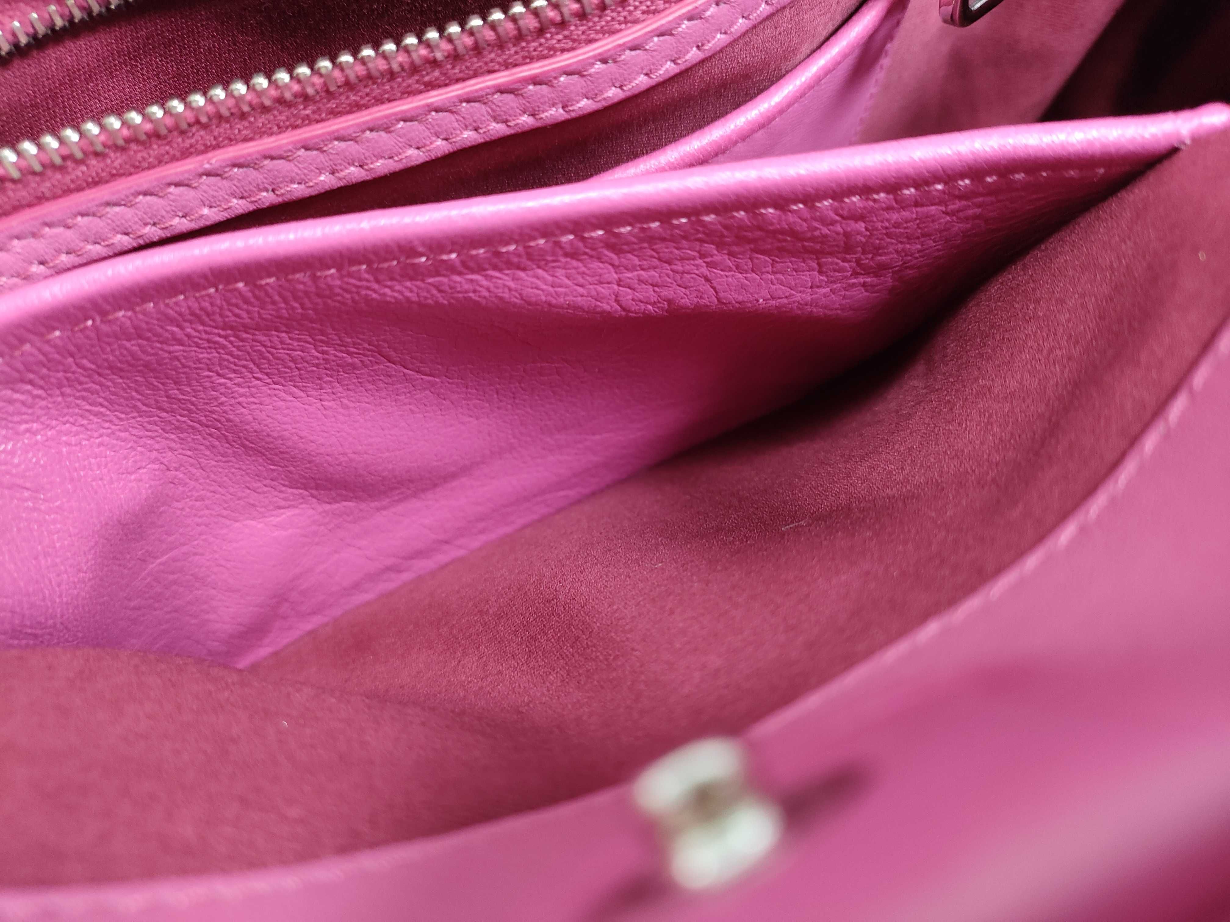 Matelassé Nappa Crystal 2-Way Handbag, Pink Leather Handbag — view 13