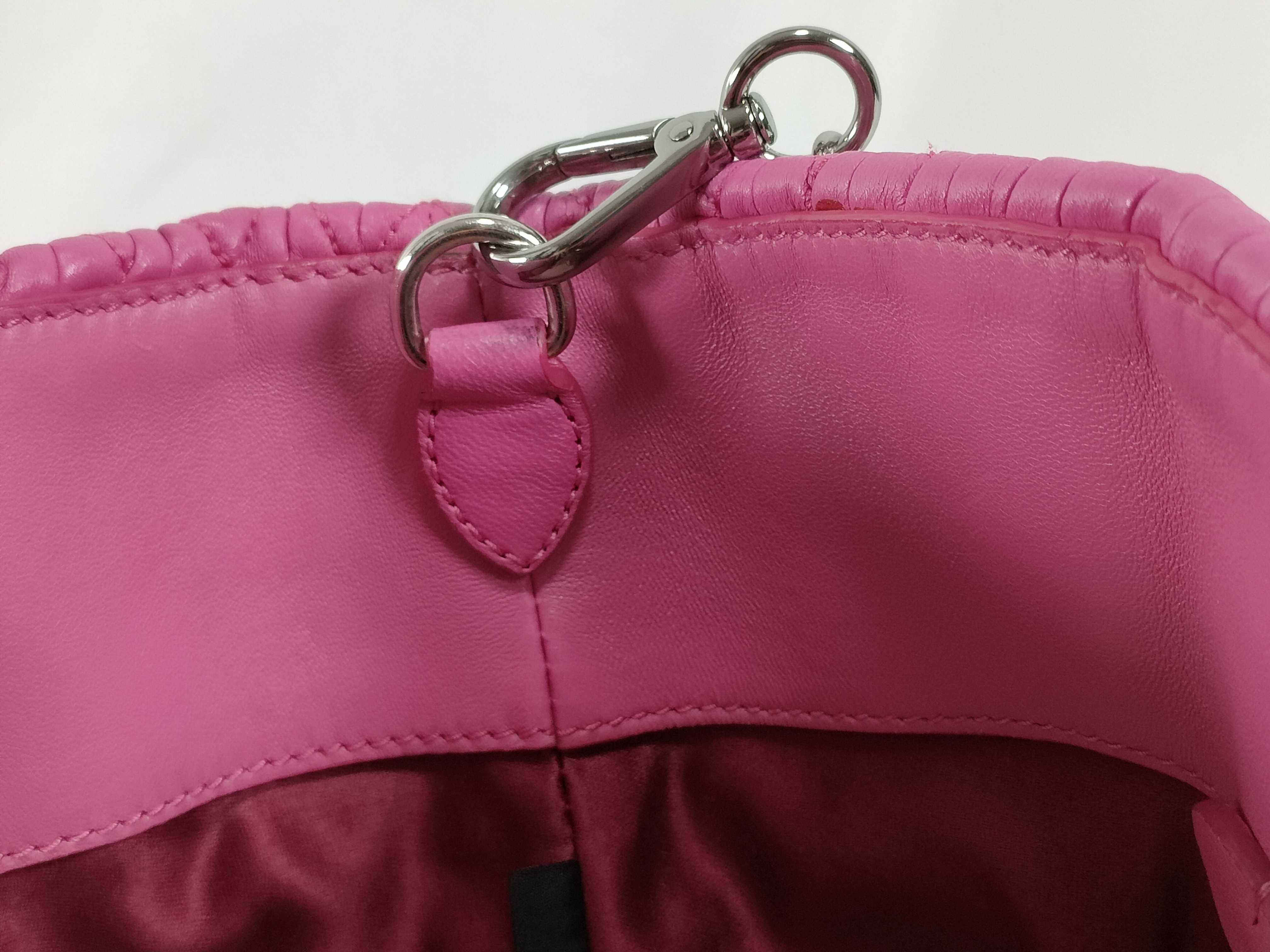 Matelassé Nappa Crystal 2-Way Handbag, Pink Leather Handbag — view 9