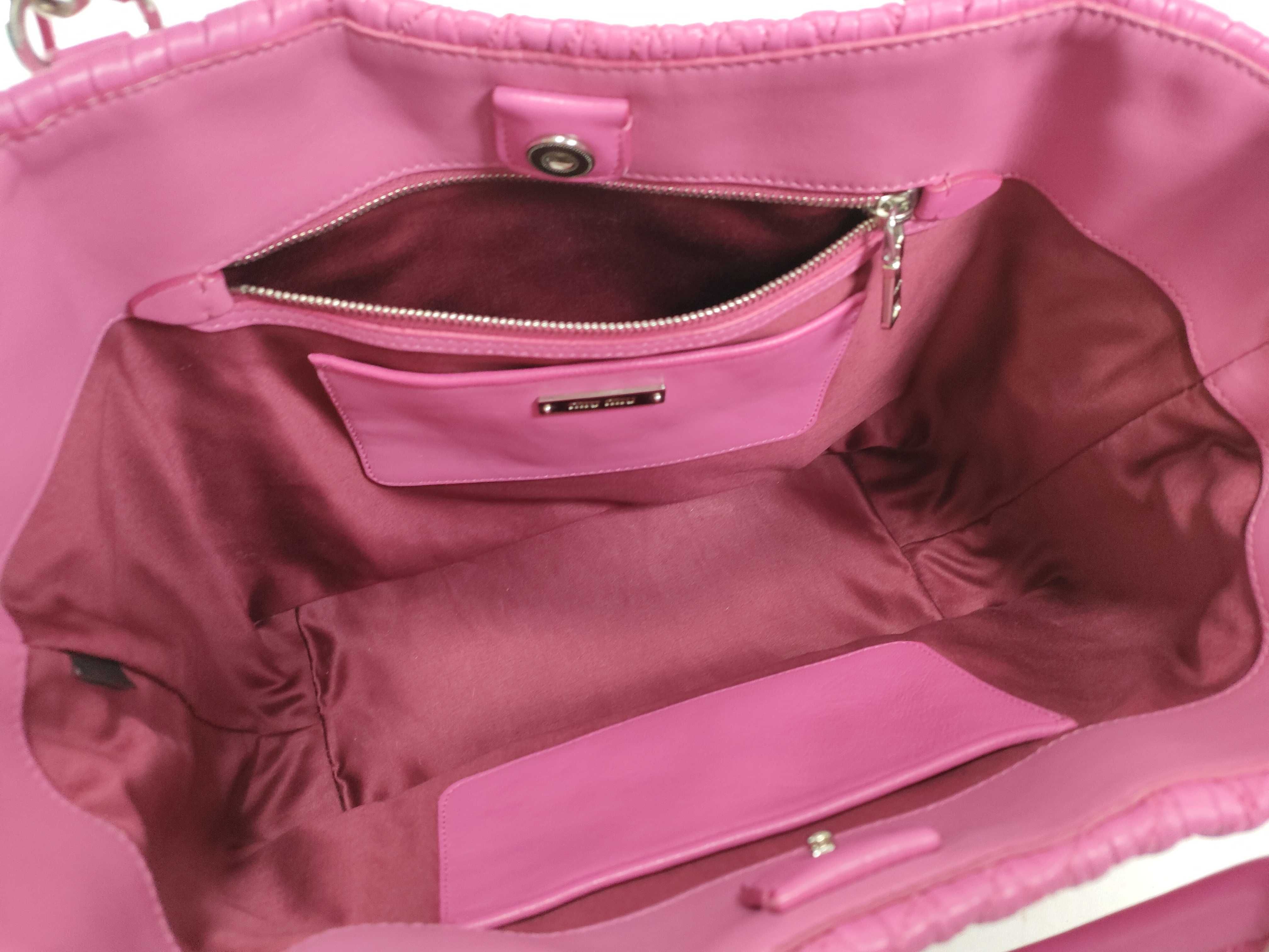 Matelassé Nappa Crystal 2-Way Handbag, Pink Leather Handbag — view 10