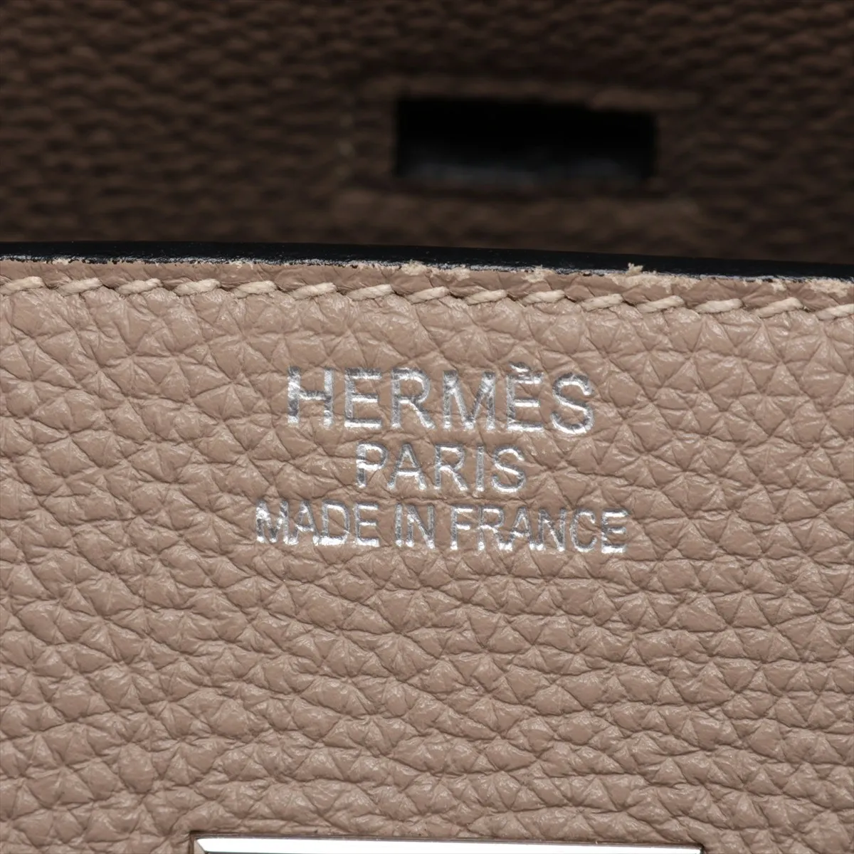 [Individually packaged] Hermes Birkin 35 Letournée Togo Tourterelle Grey Silver Hardware N:2010 — view 10
