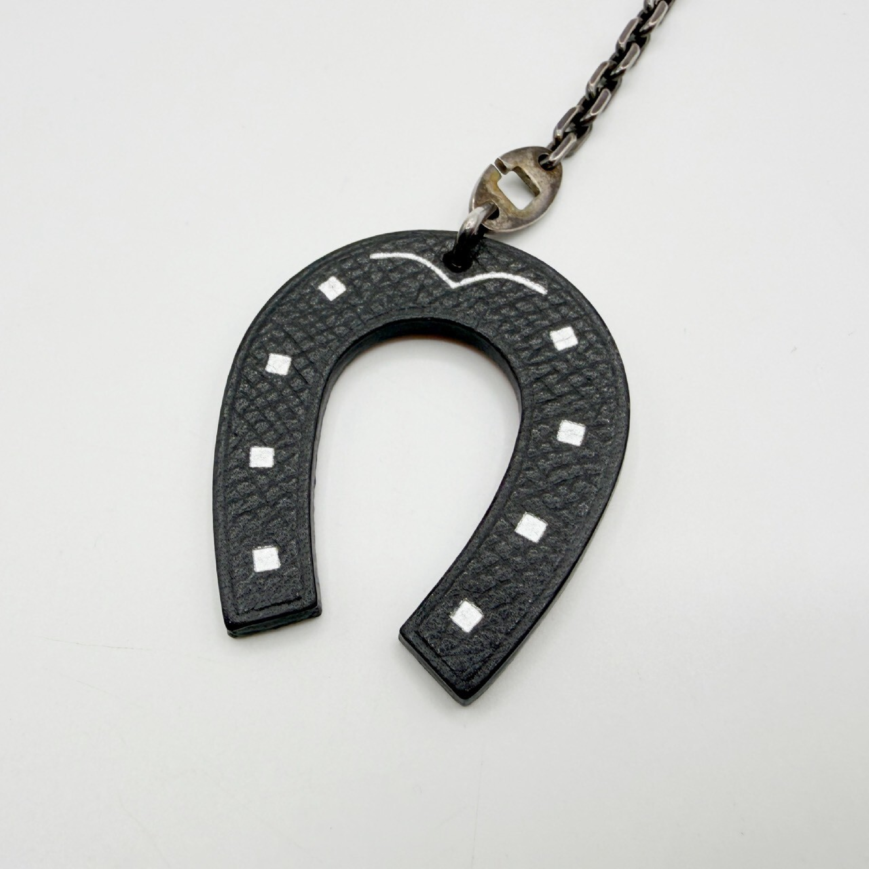 Horseshoe Leather Charm 925 Key Case — view 3