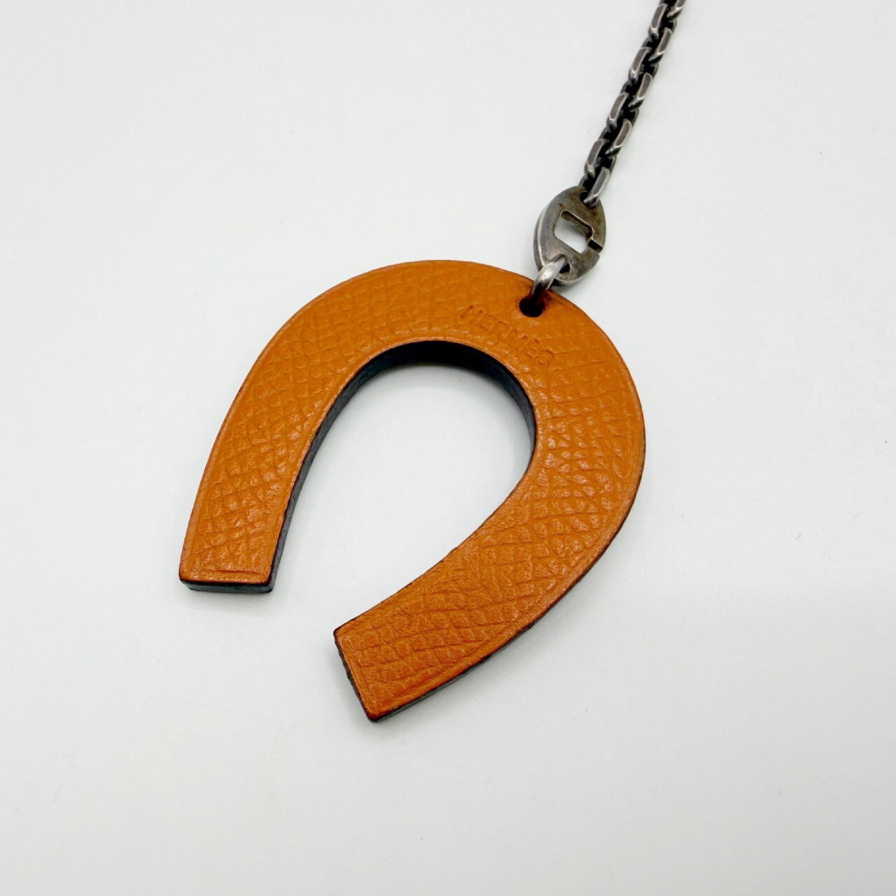 Horseshoe Leather Charm 925 Key Case — view 4