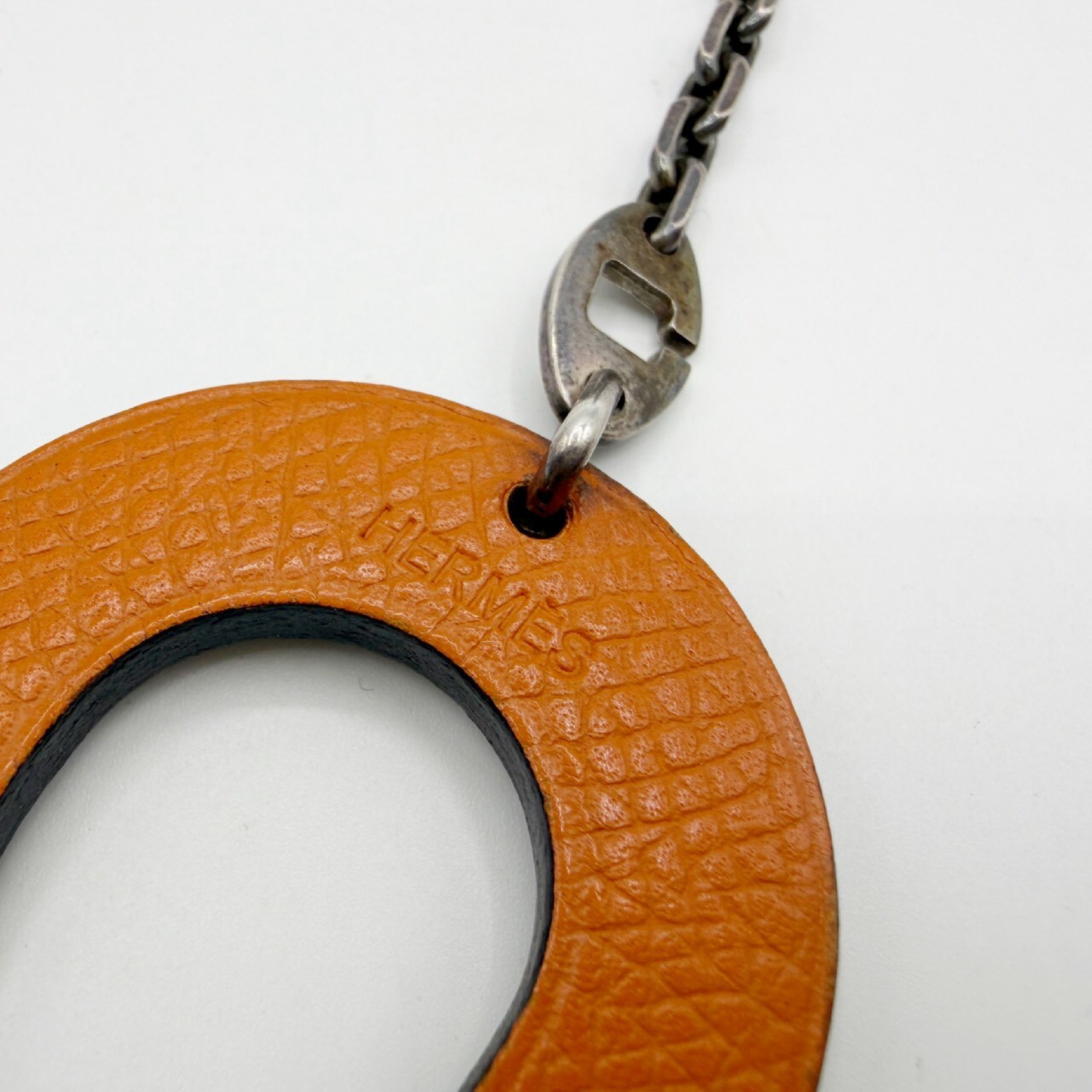 Horseshoe Leather Charm 925 Key Case — view 6