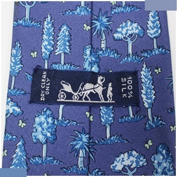 silk tie, navy blue, with box. — view 3