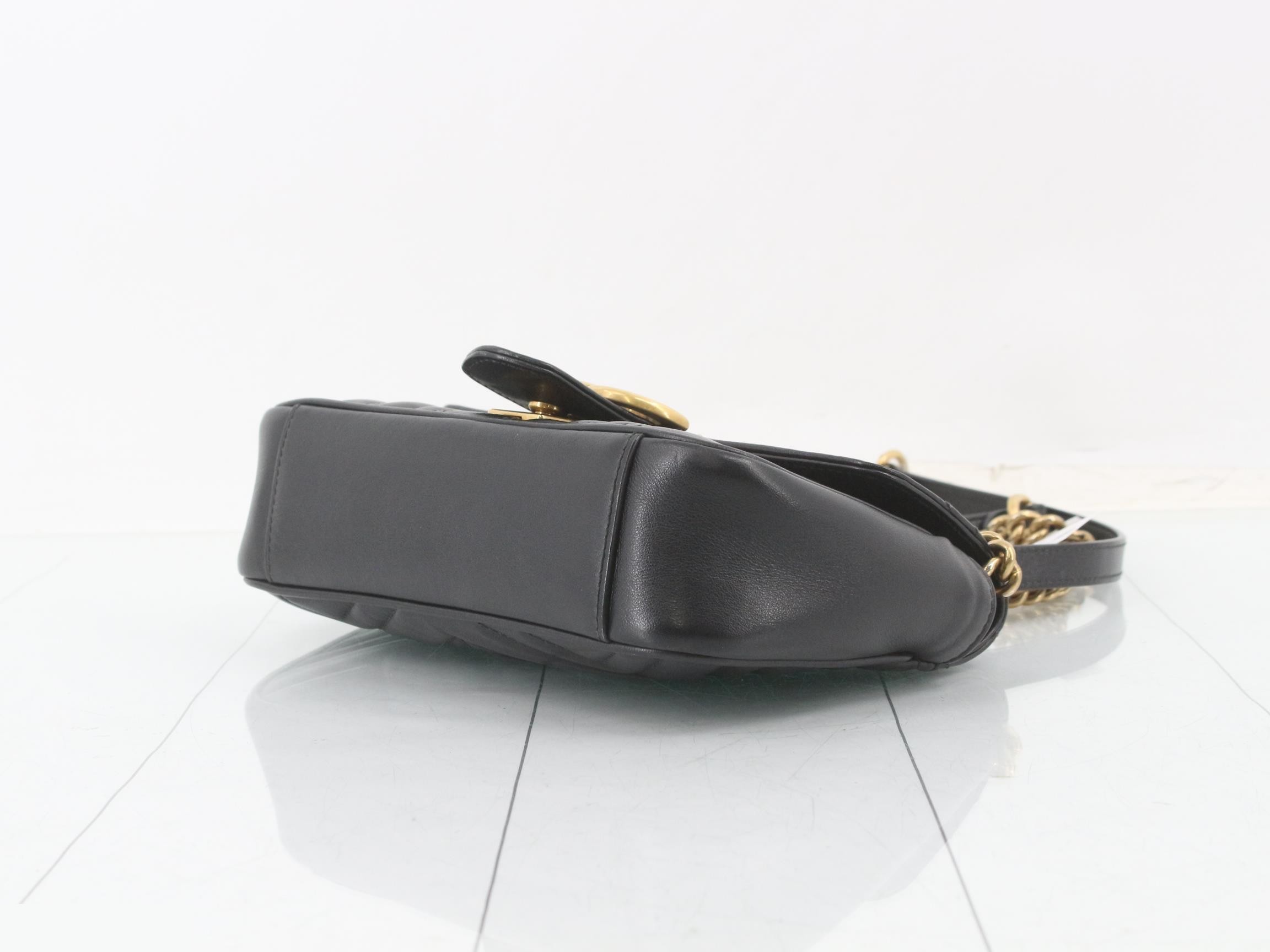 GG Marmont Leather Chain Shoulder Bag — view 6