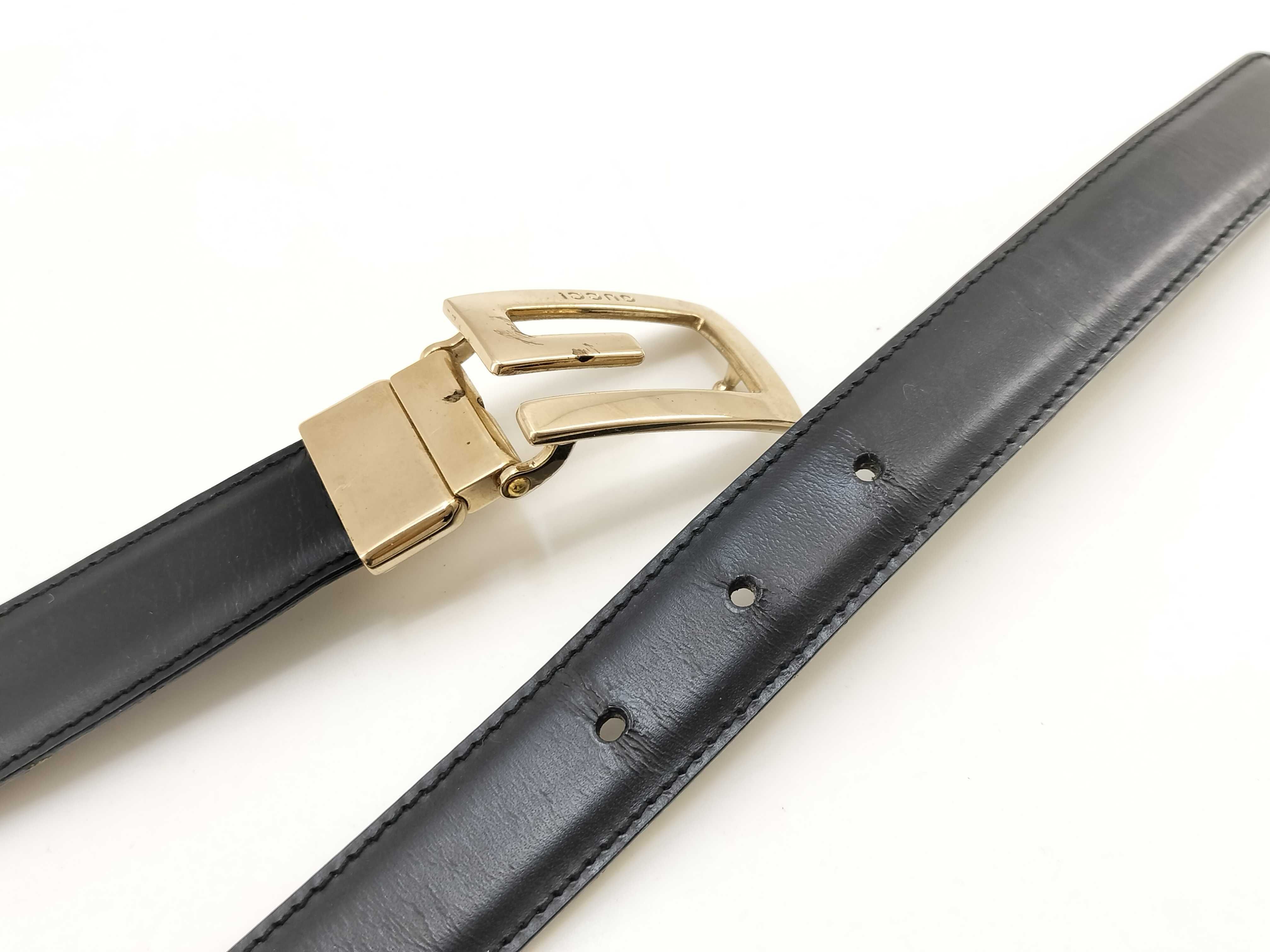 Leather Belt, Black — view 4