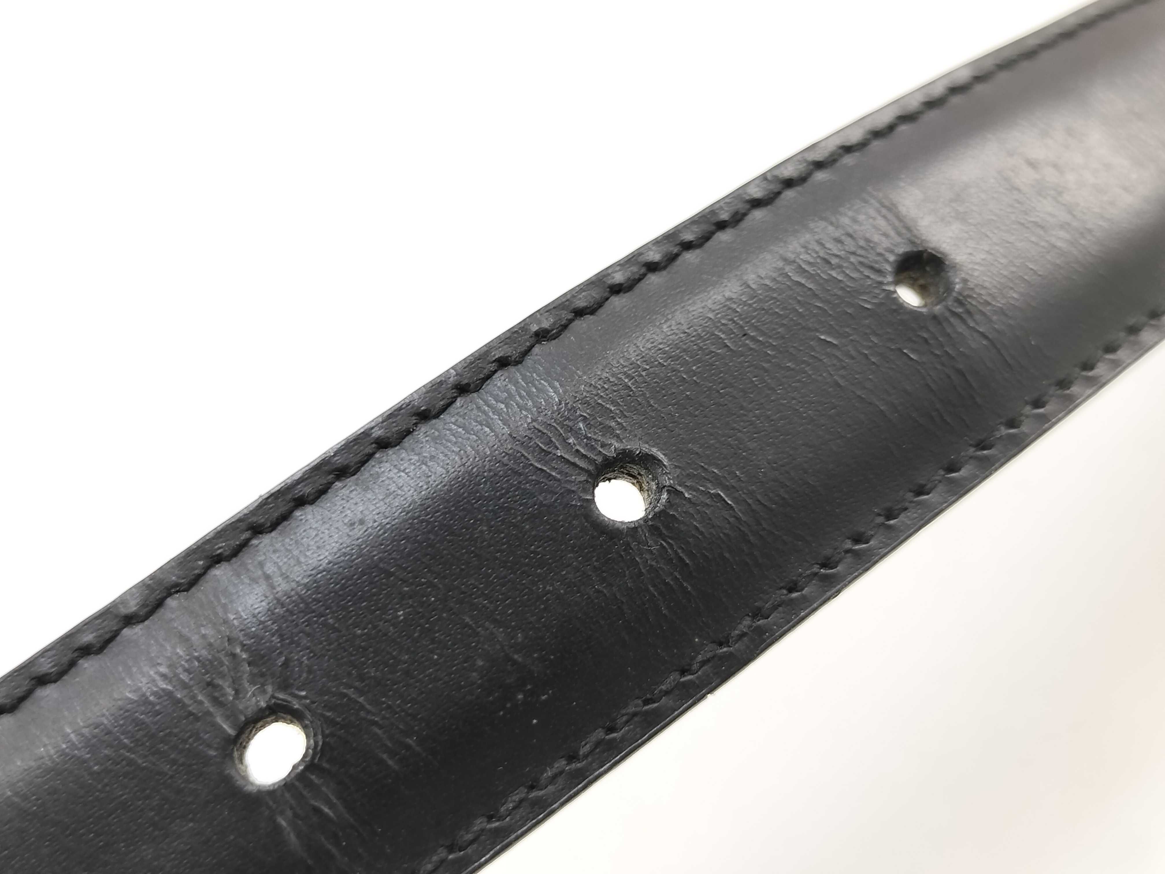 Leather Belt, Black — view 7