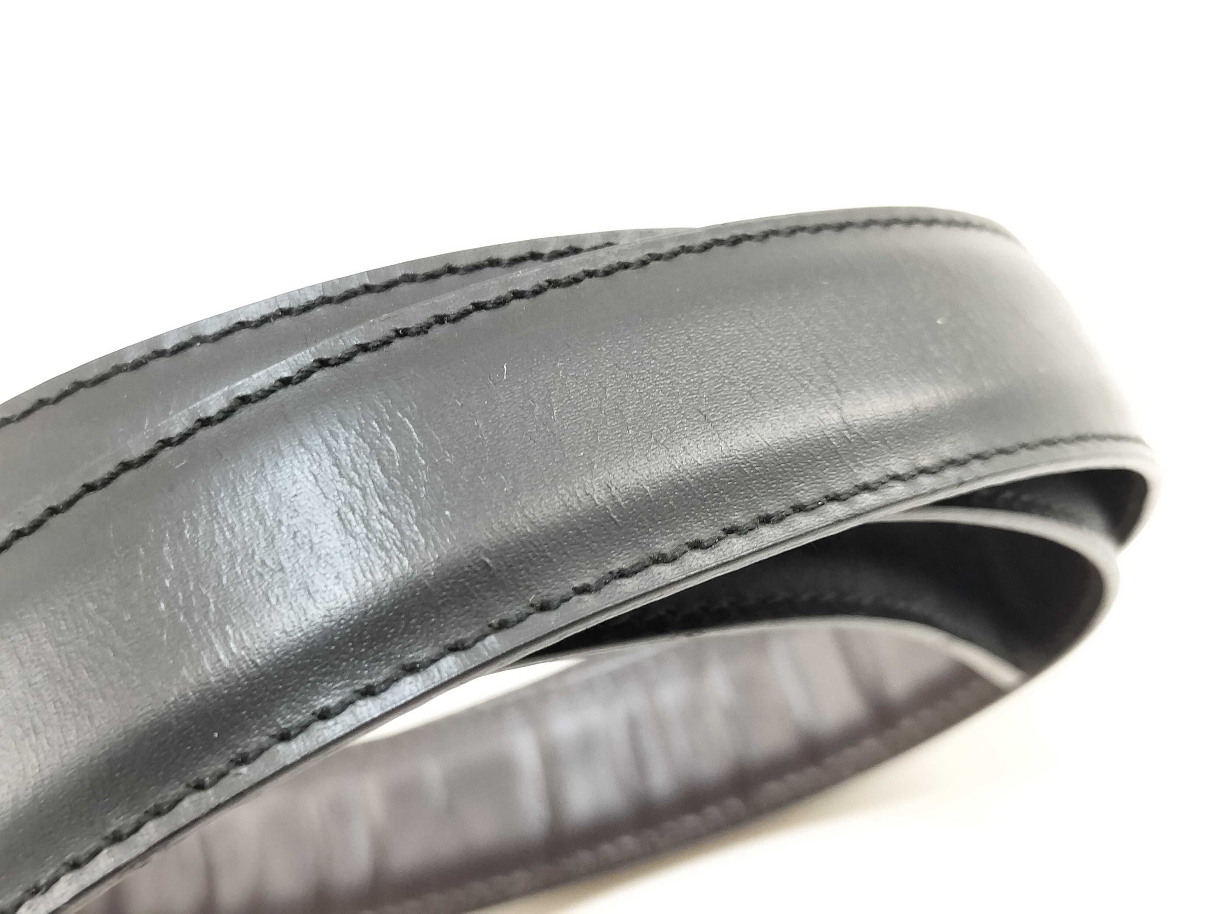 Leather Belt, Black — view 9