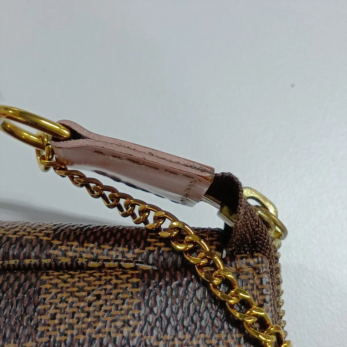 Damier Vivienne Mini Pochette Accessoires N60402 SF4260 Brown — view 10