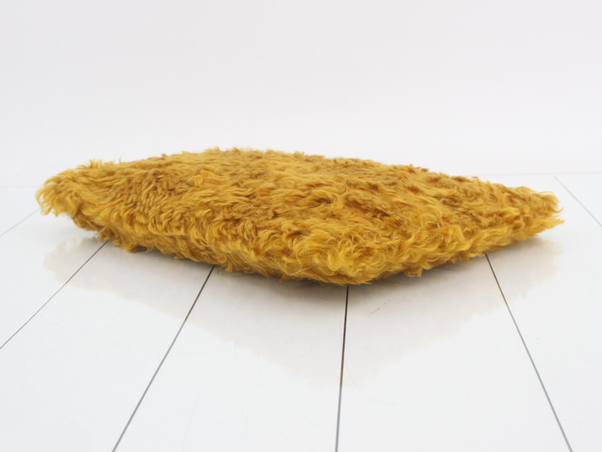 Clutch bag, mustard, fur — view 6