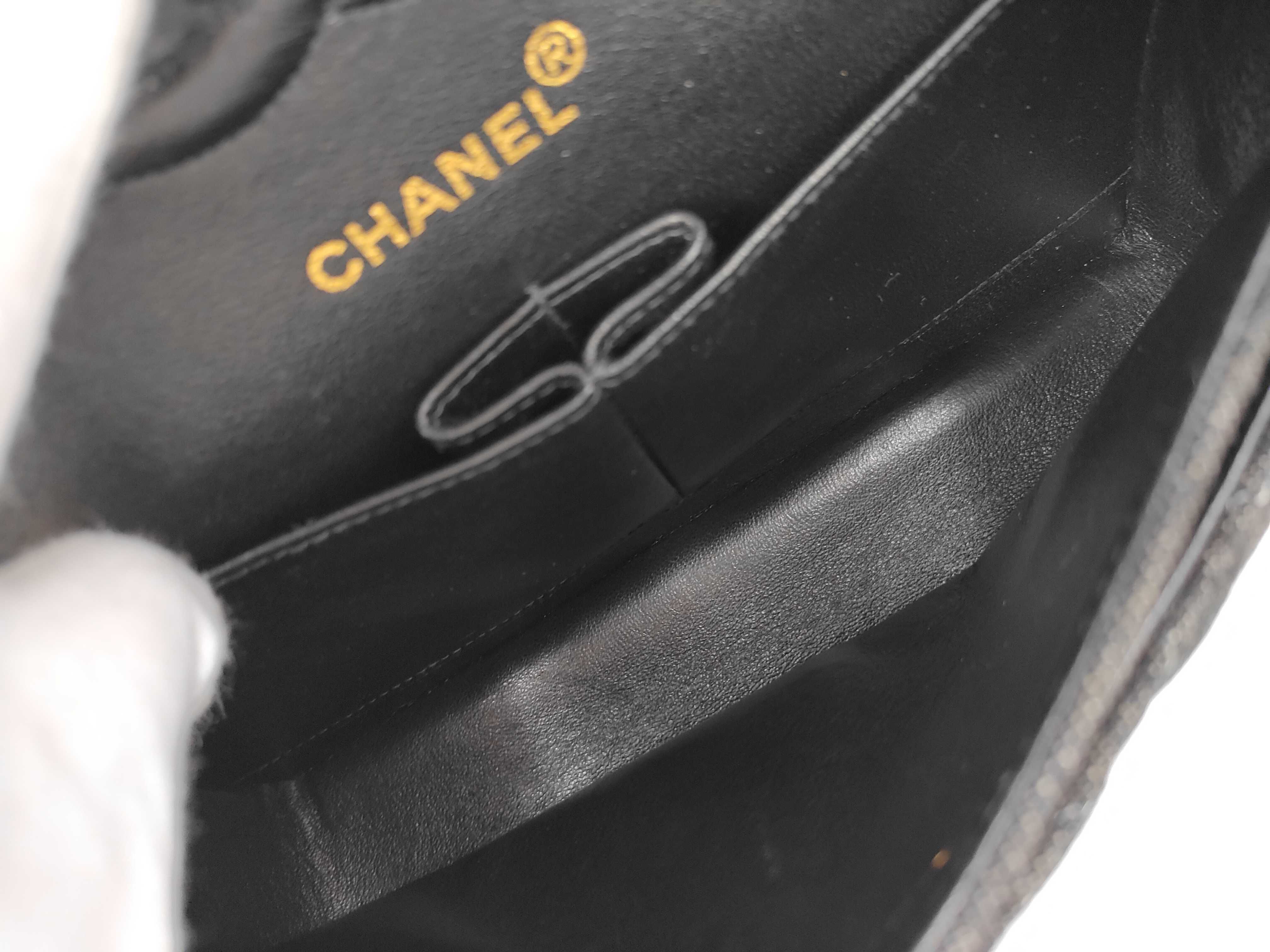 Matelassé Chain Denim Shoulder Bag — view 9