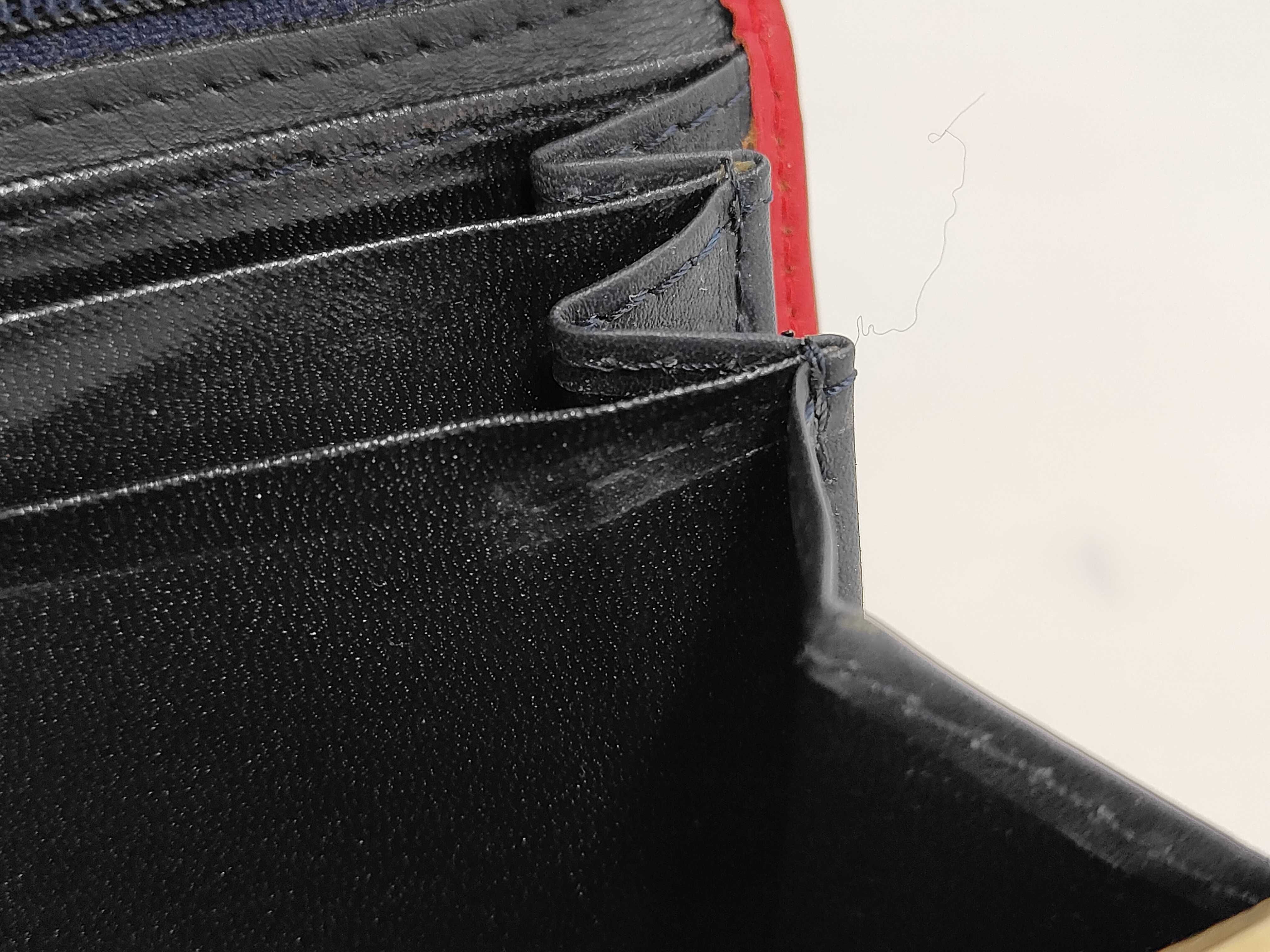bi-fold wallet, coin purse, leather, red. — view 9