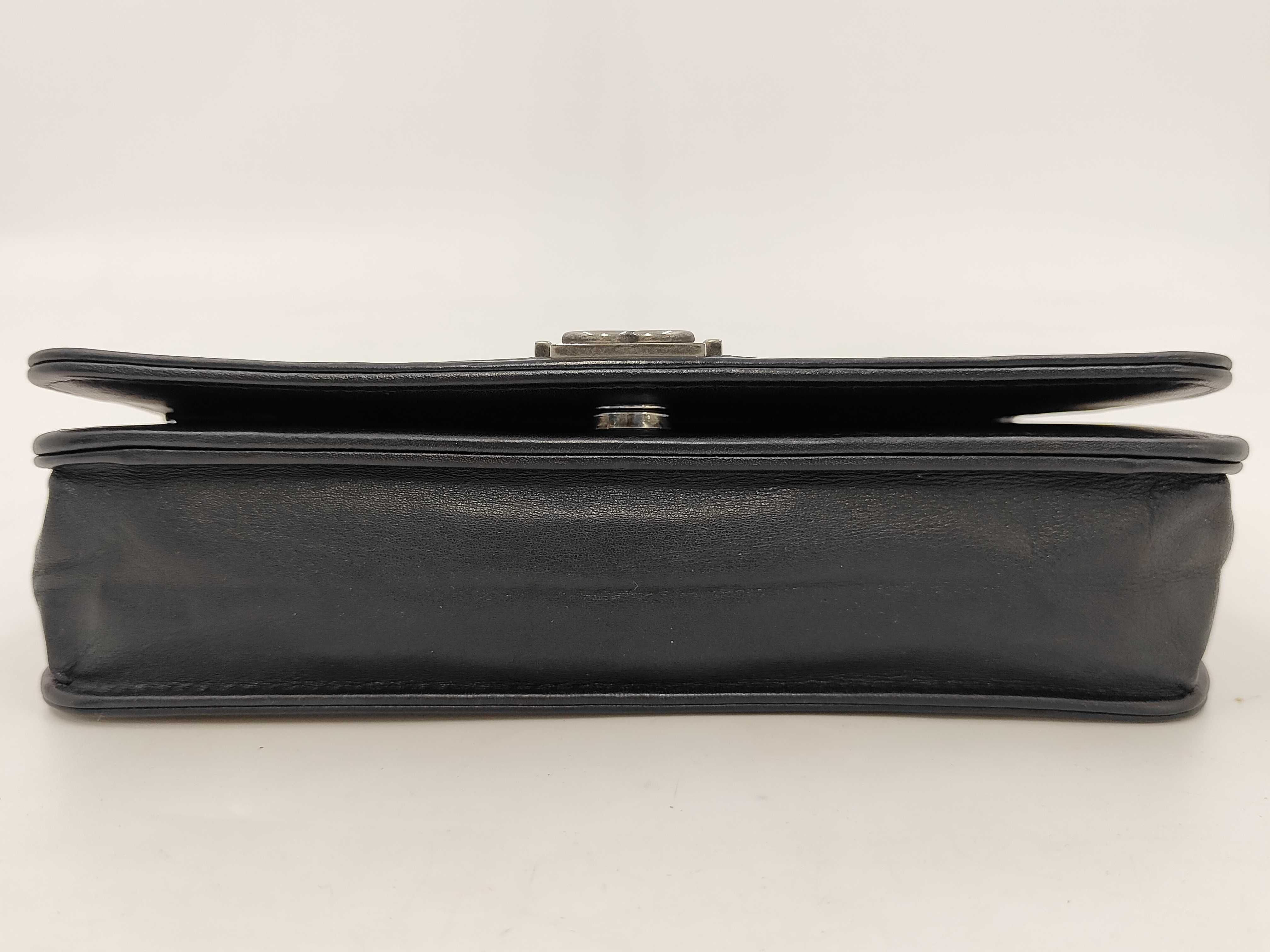 Boy Chanel Lambskin Chain Wallet Shoulder Bag Black Shoulder Bag — view 3