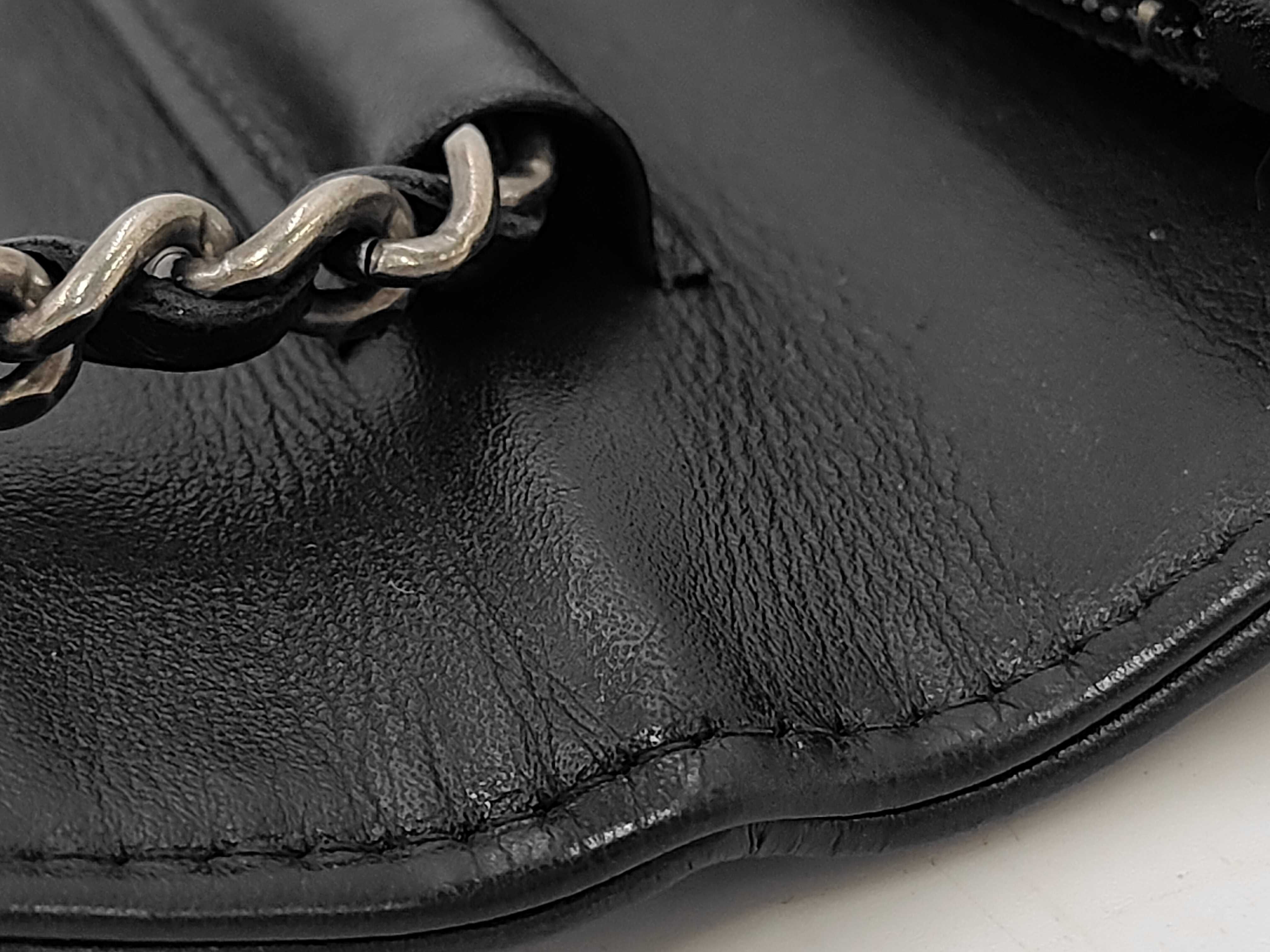 Boy Chanel Lambskin Chain Wallet Shoulder Bag Black Shoulder Bag — view 9