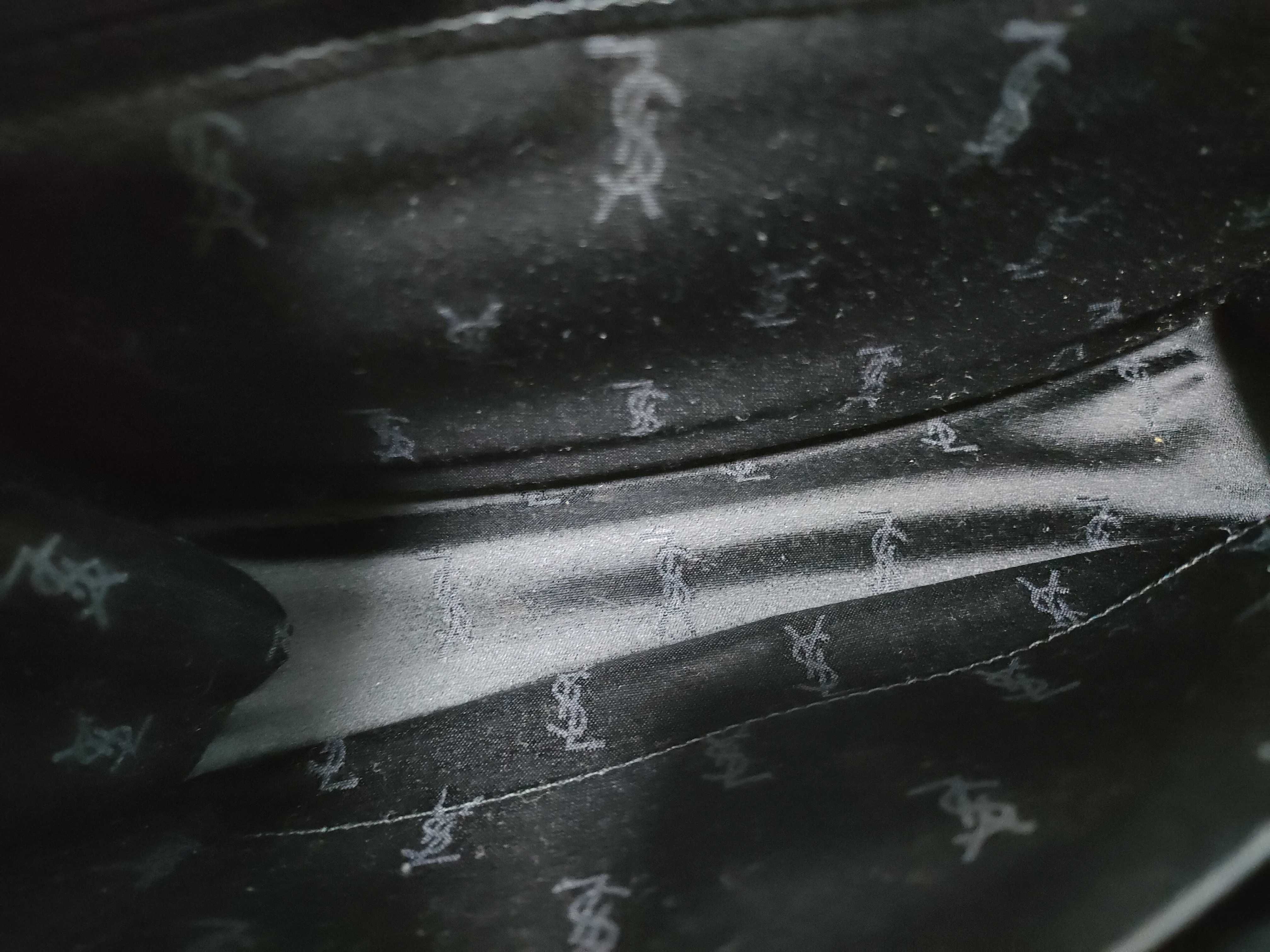 leather clutch bag, black. — view 11