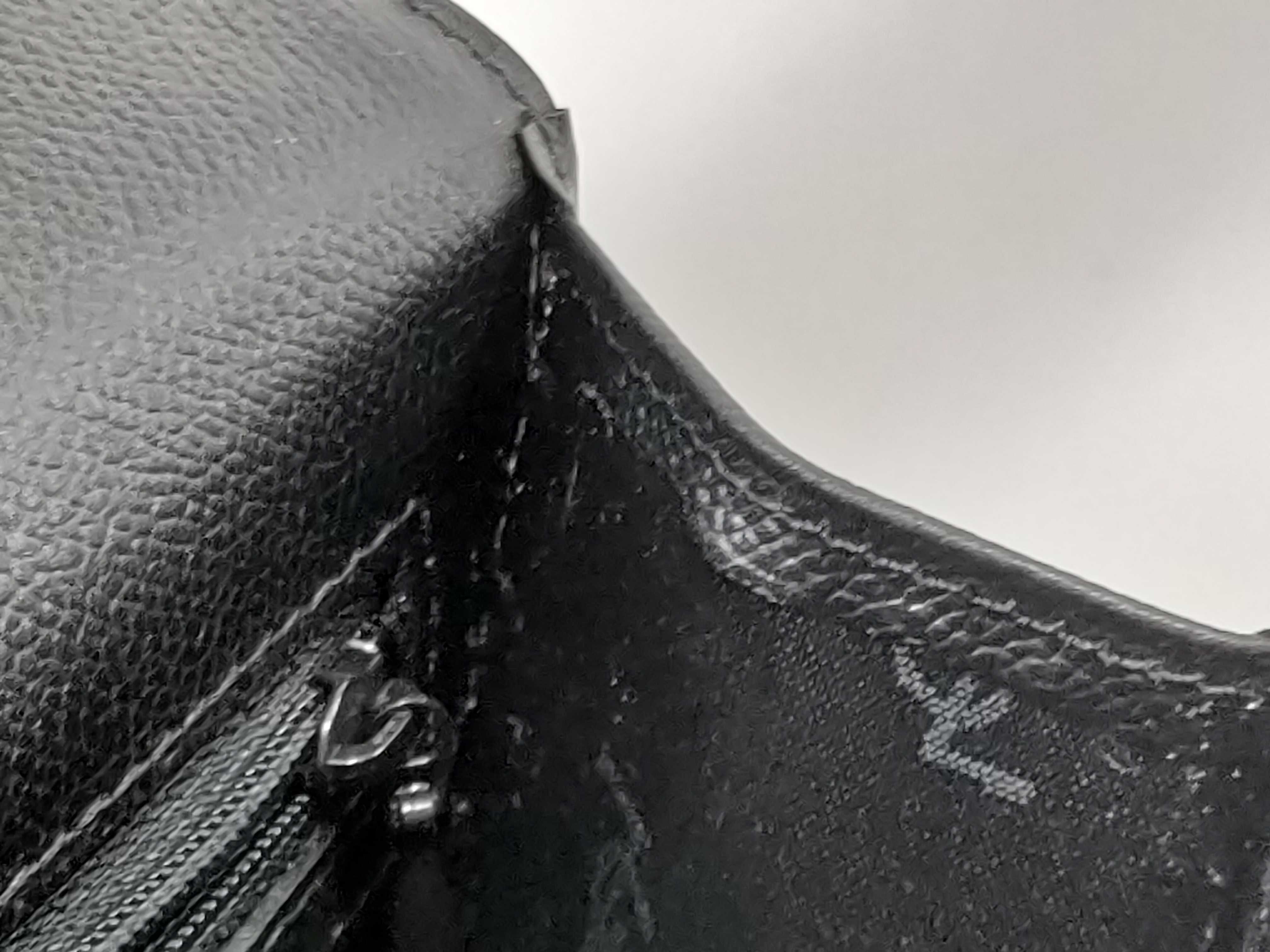 leather clutch bag, black. — view 12