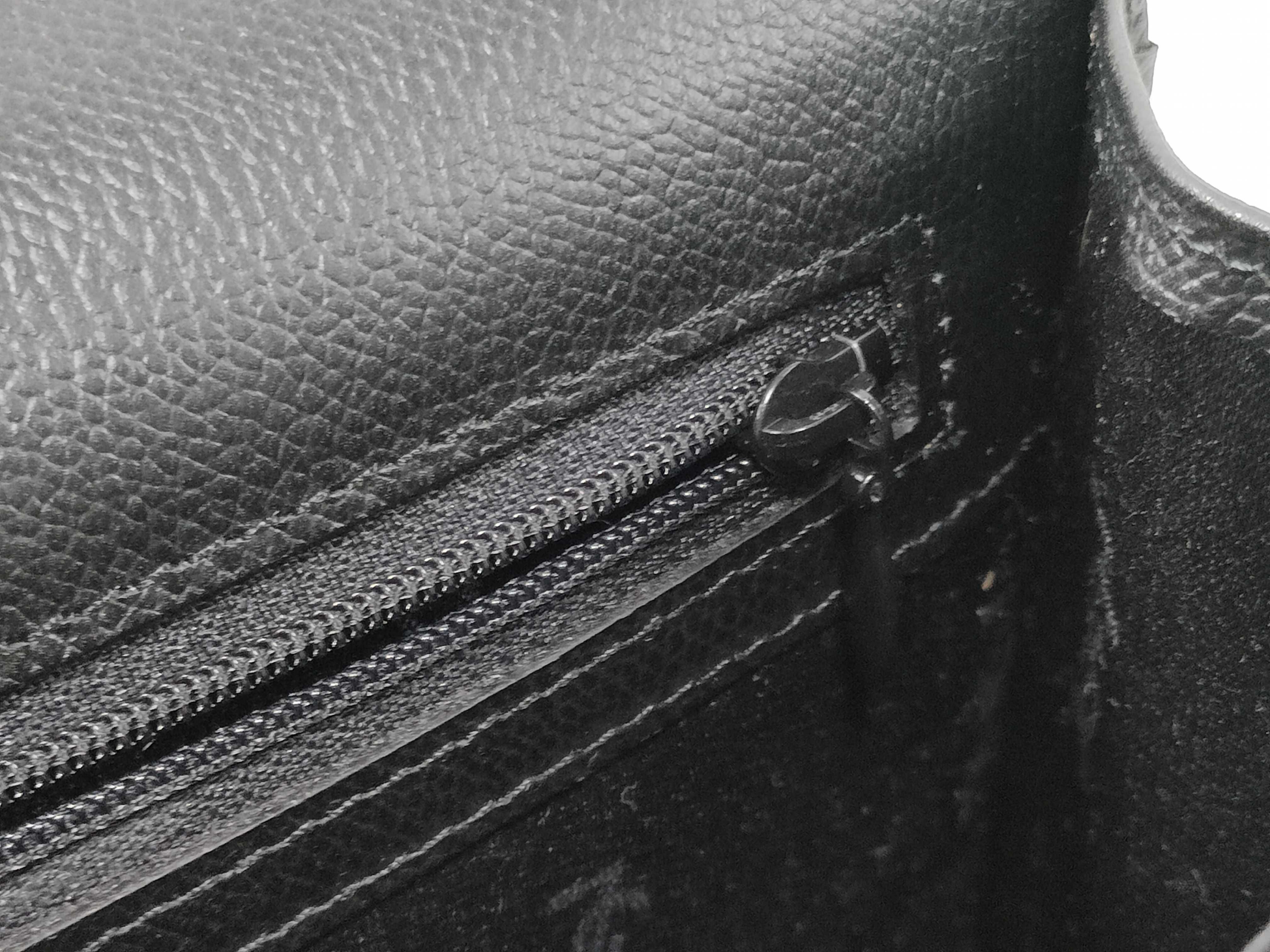 leather clutch bag, black. — view 13